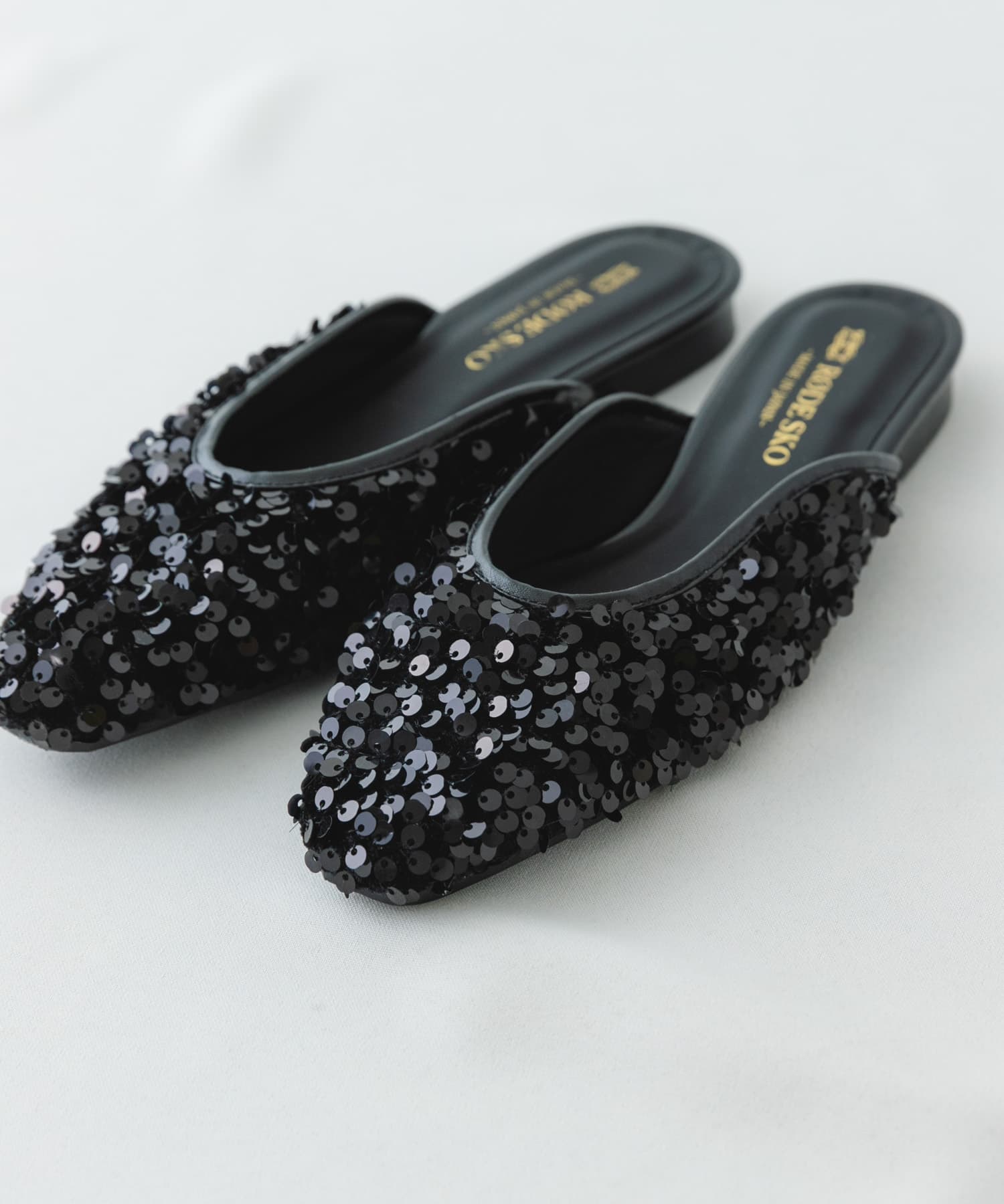 『MADE IN JAPAN』スパンコールミュール BLACK 37