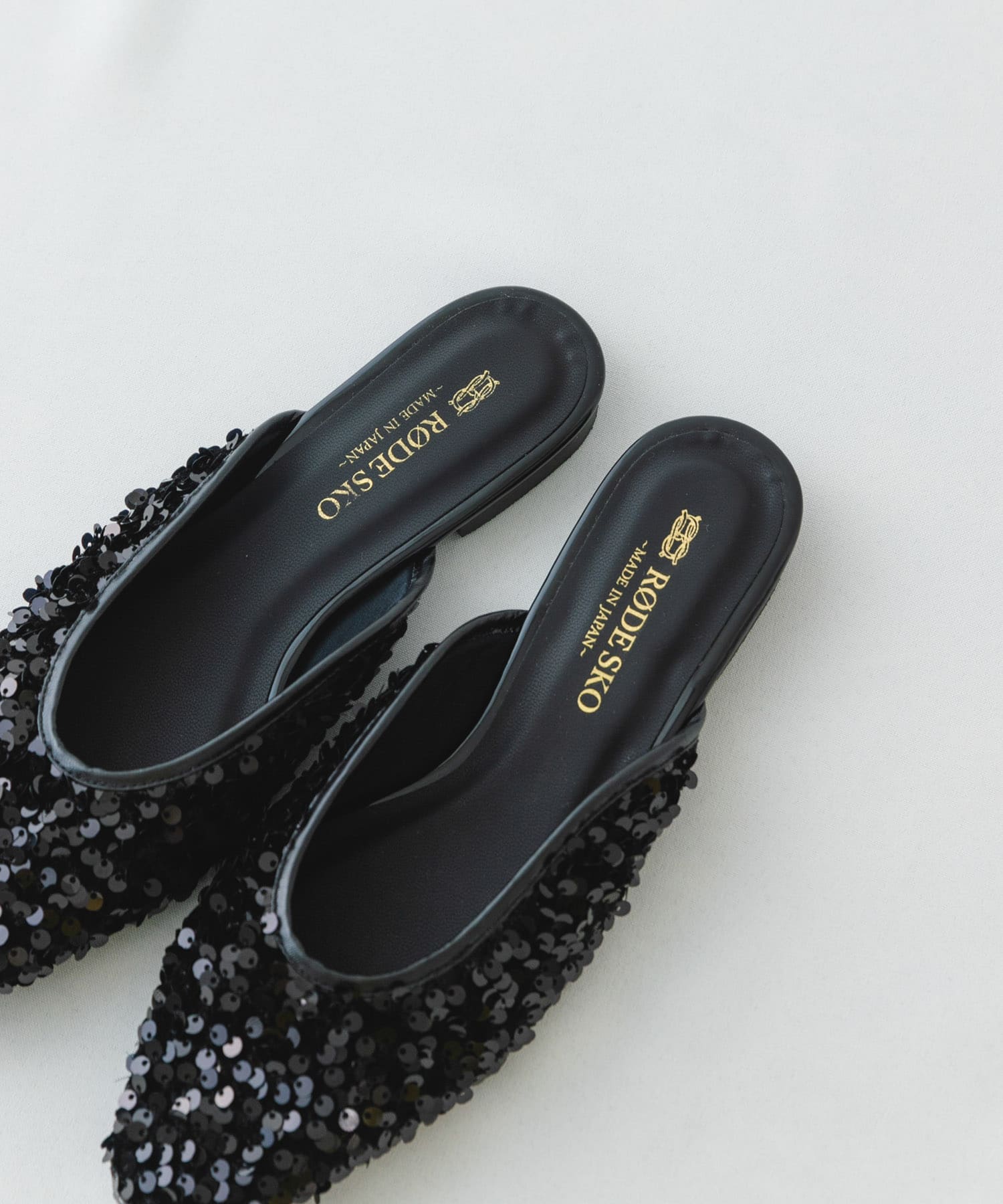 『MADE IN JAPAN』スパンコールミュール BLACK 37