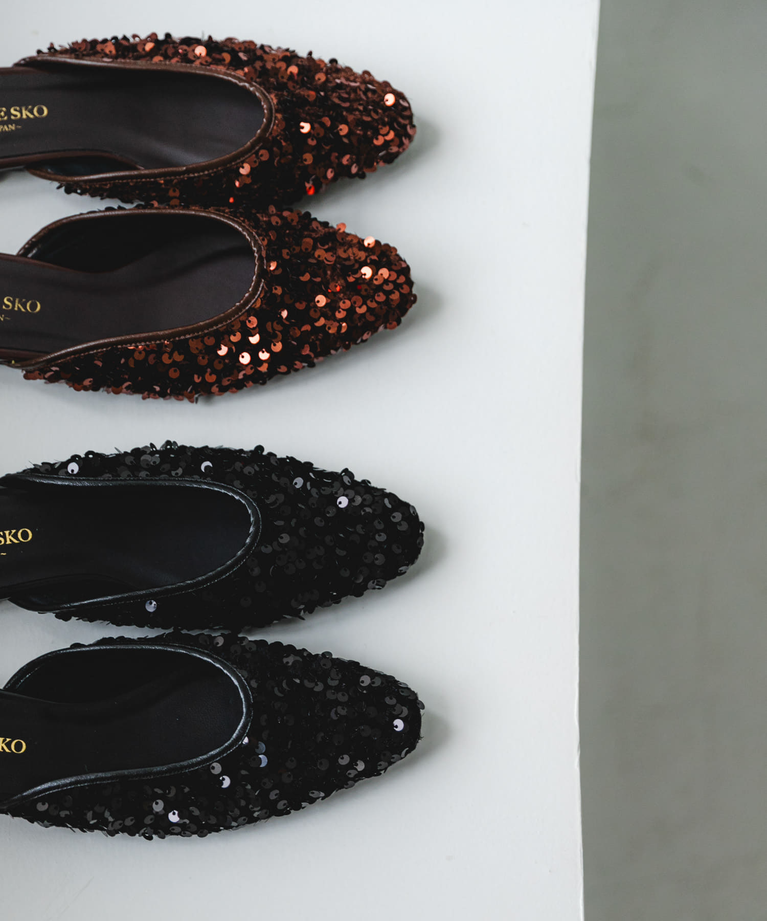 『MADE IN JAPAN』スパンコールミュール BLACK 37