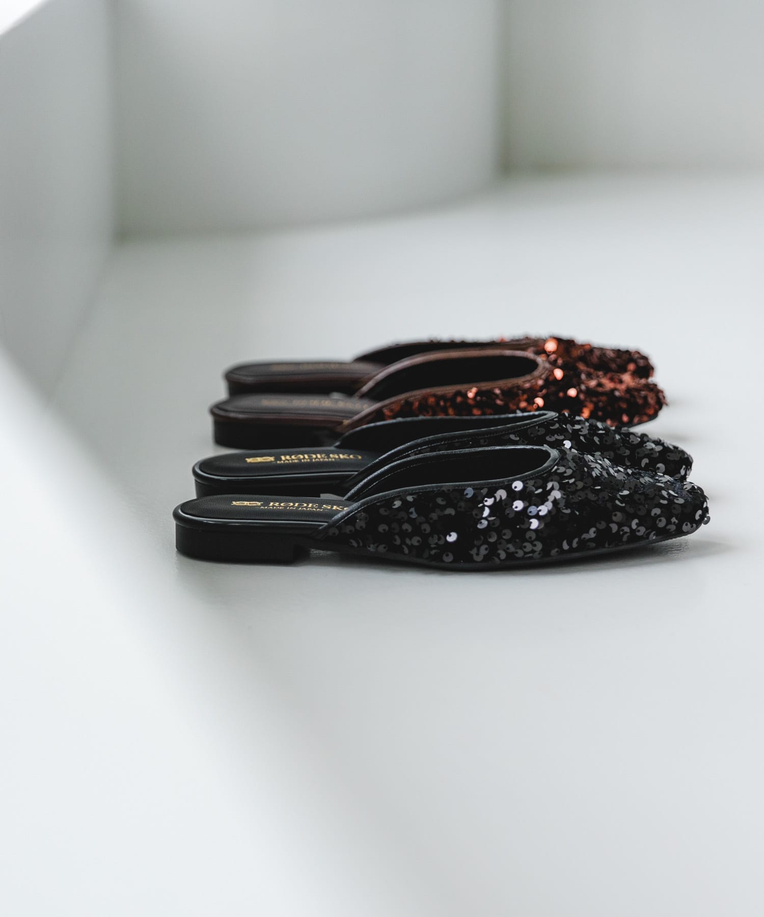 『MADE IN JAPAN』スパンコールミュール BLACK 37