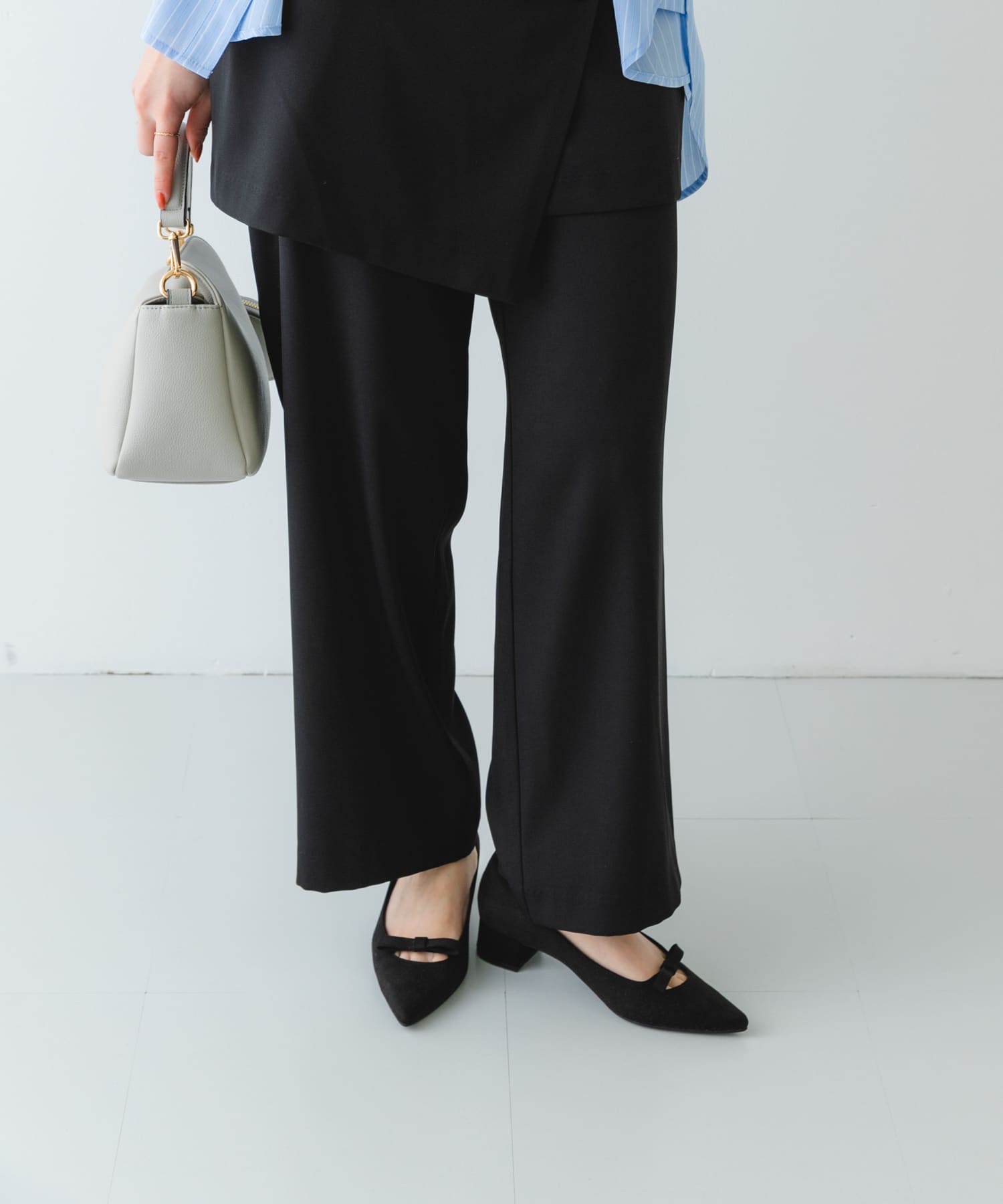 『MADE IN JAPAN』リボンパンプス BLACK 36