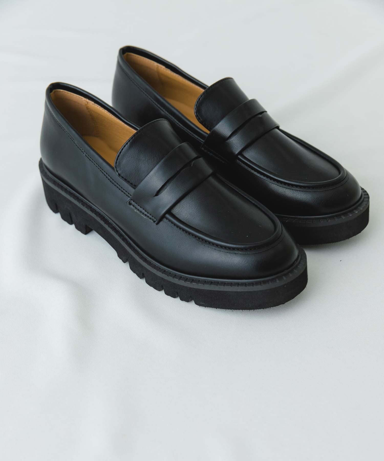 プラットフォームローファー BLACK 36