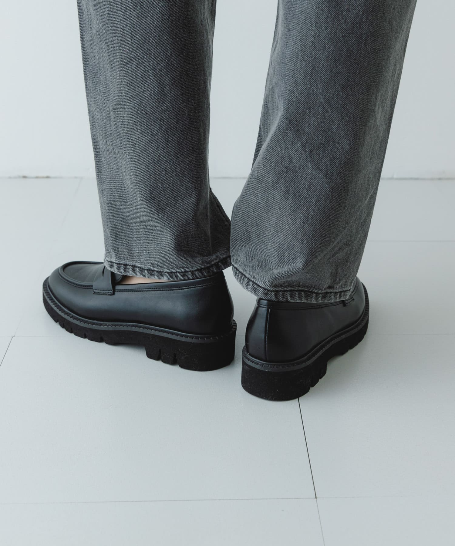 プラットフォームローファー BLACK 37