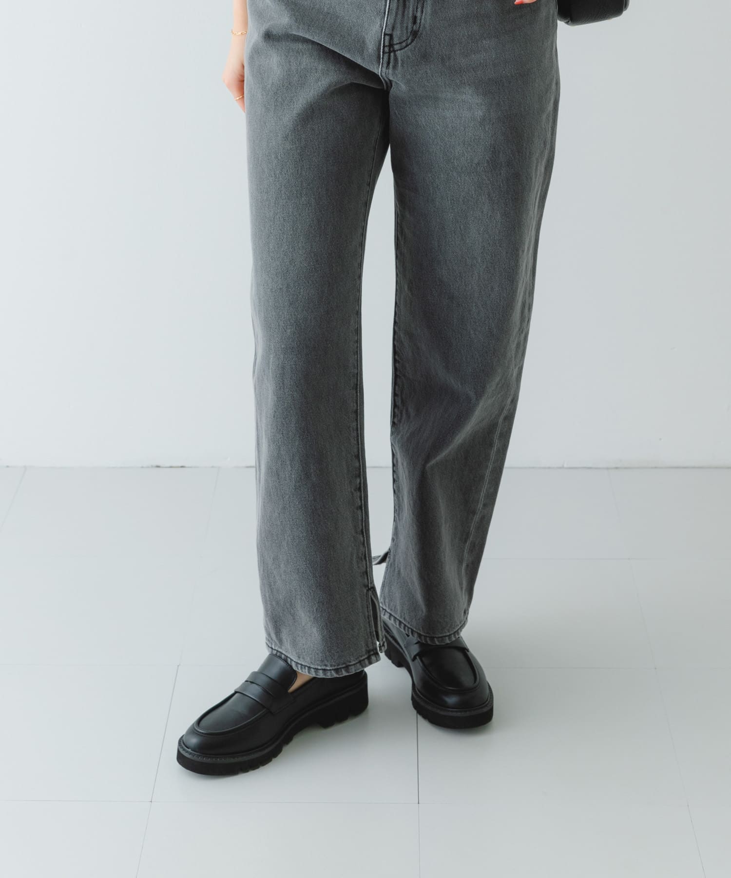 プラットフォームローファー BLACK 37