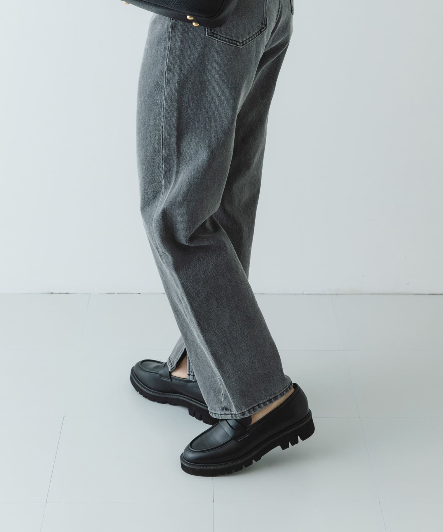 プラットフォームローファー BLACK 37