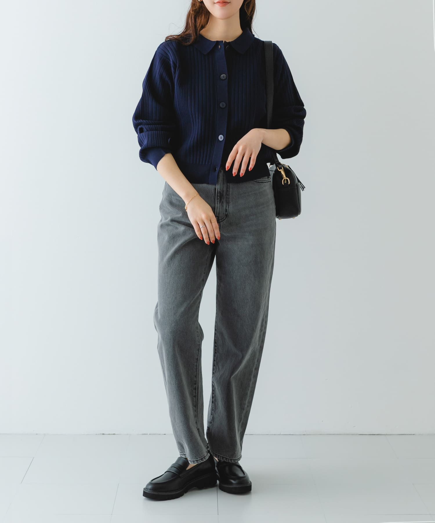 プラットフォームローファー BLACK 38