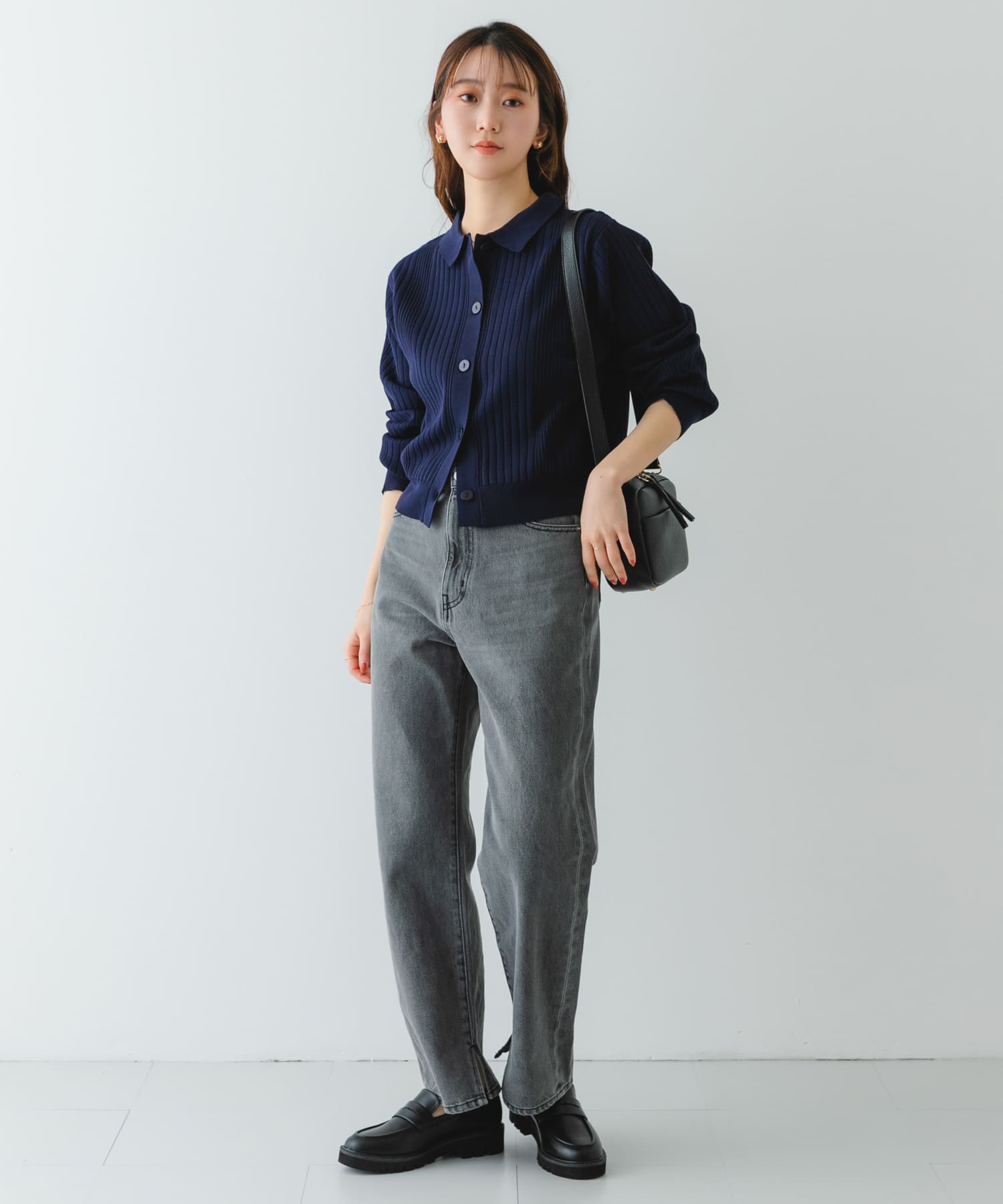 プラットフォームローファー BLACK 38