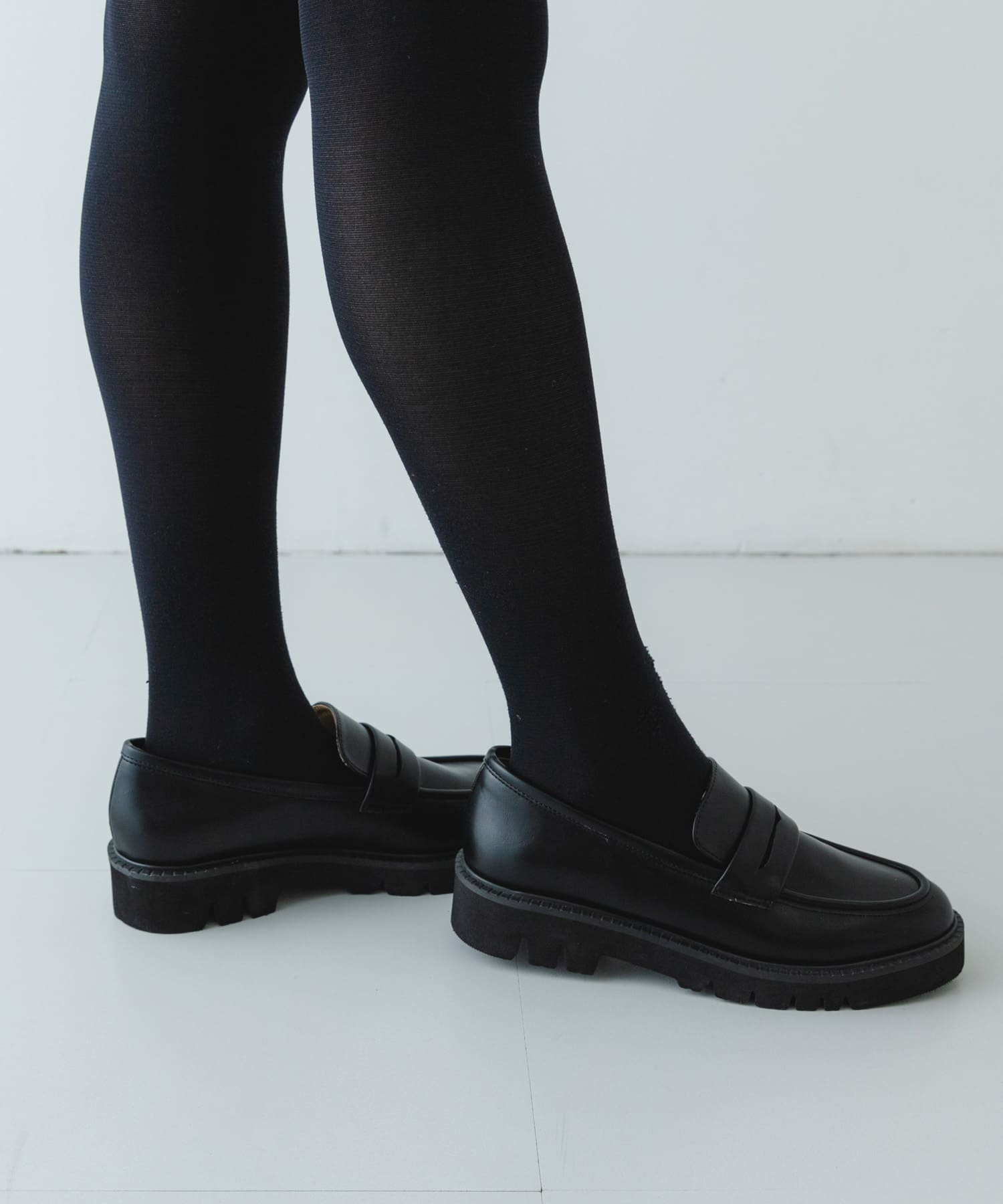 プラットフォームローファー BLACK 36