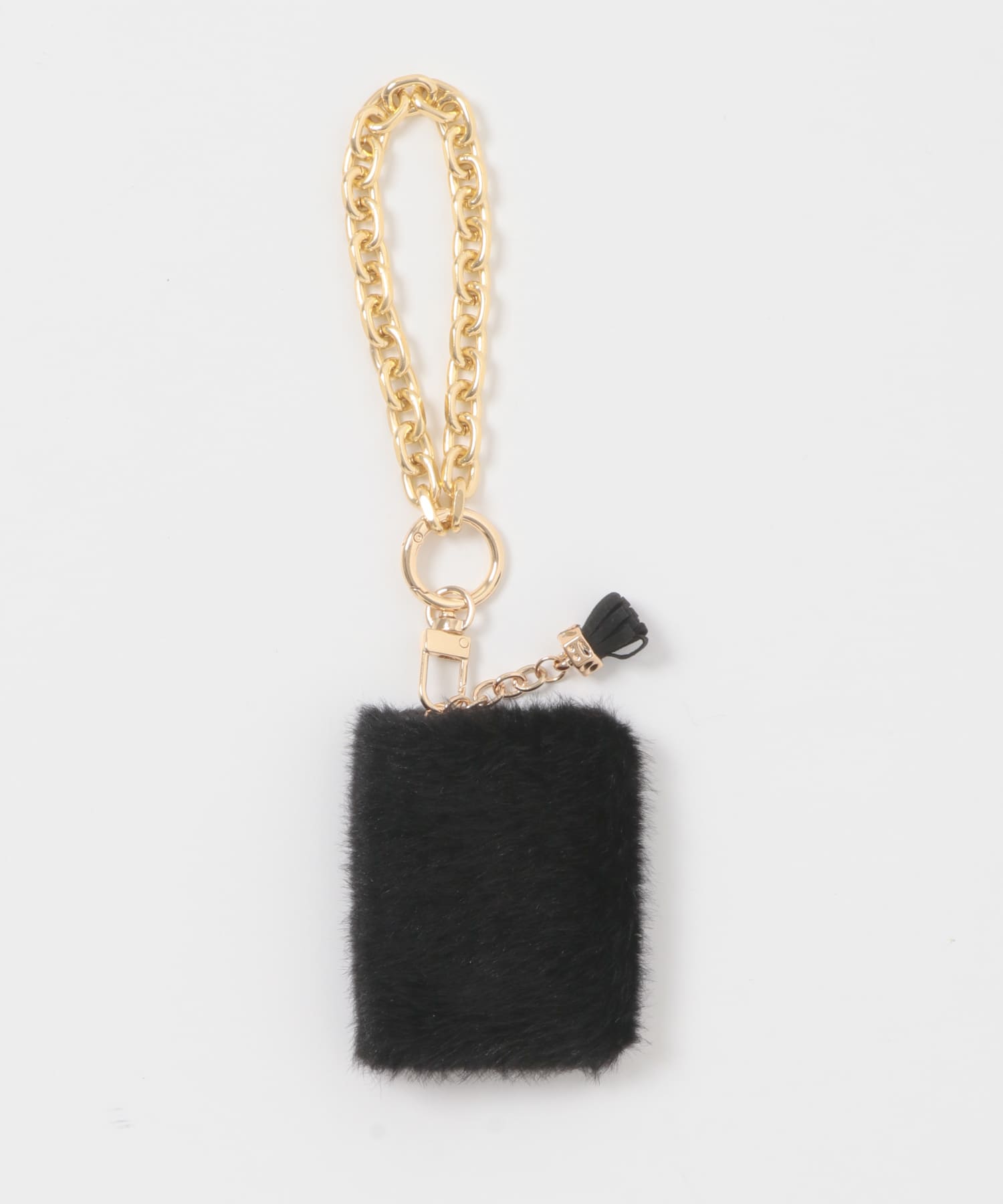 フラッフィミニポーチチャーム BLACK one