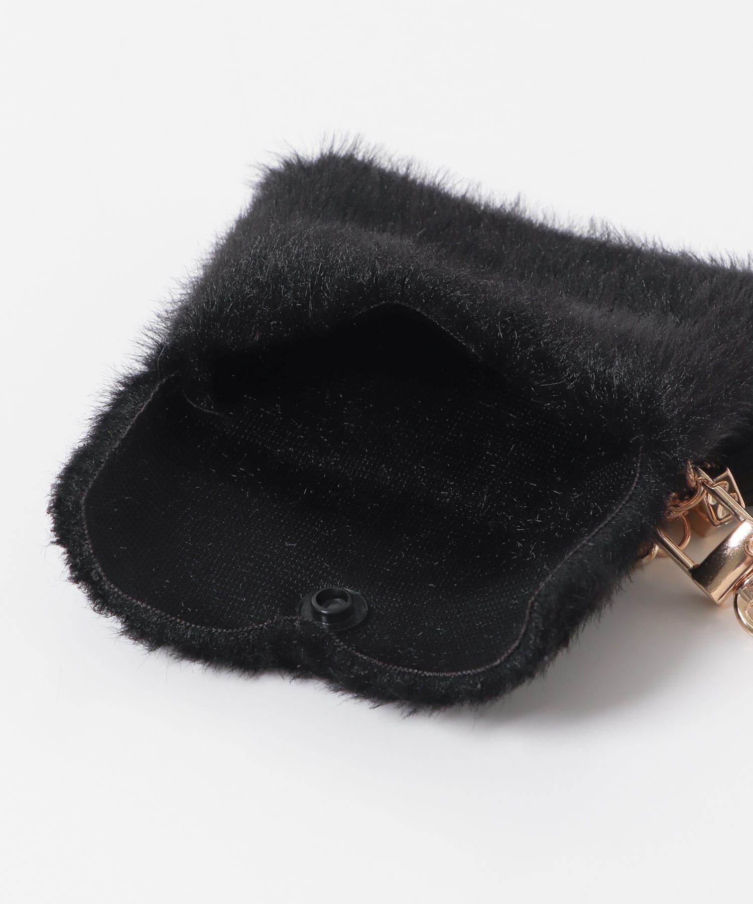 フラッフィミニポーチチャーム BLACK one