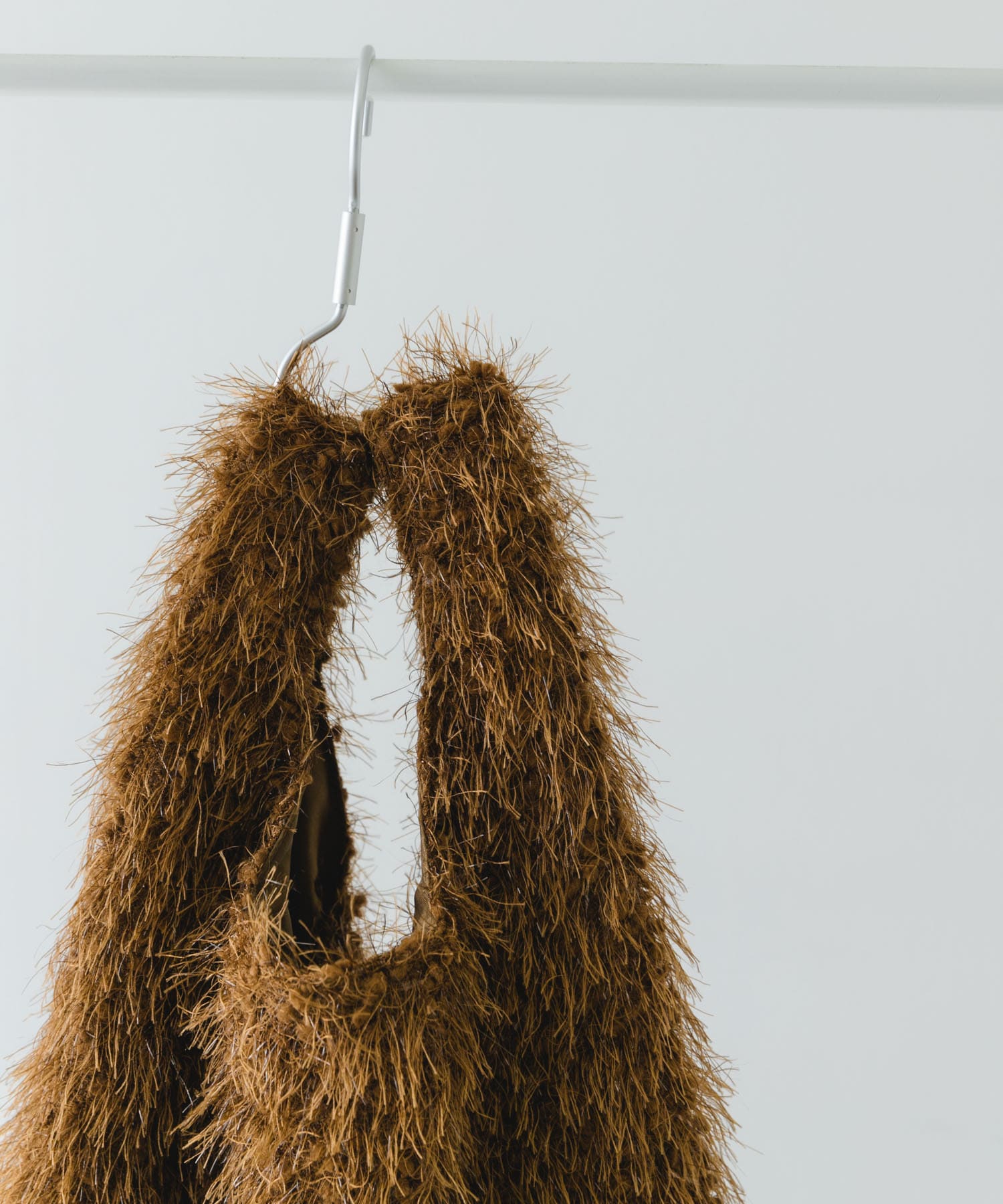 ラメシャギーショッパー BROWN one