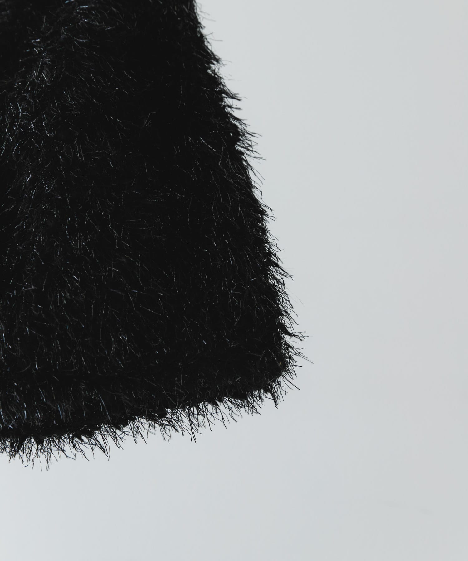 ラメシャギーショッパー BLACK one