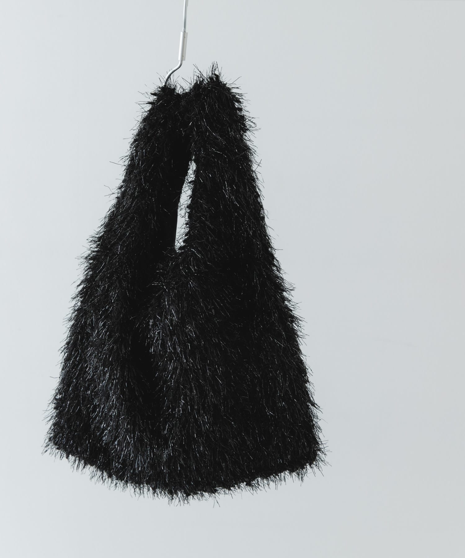 ラメシャギーショッパー BLACK one