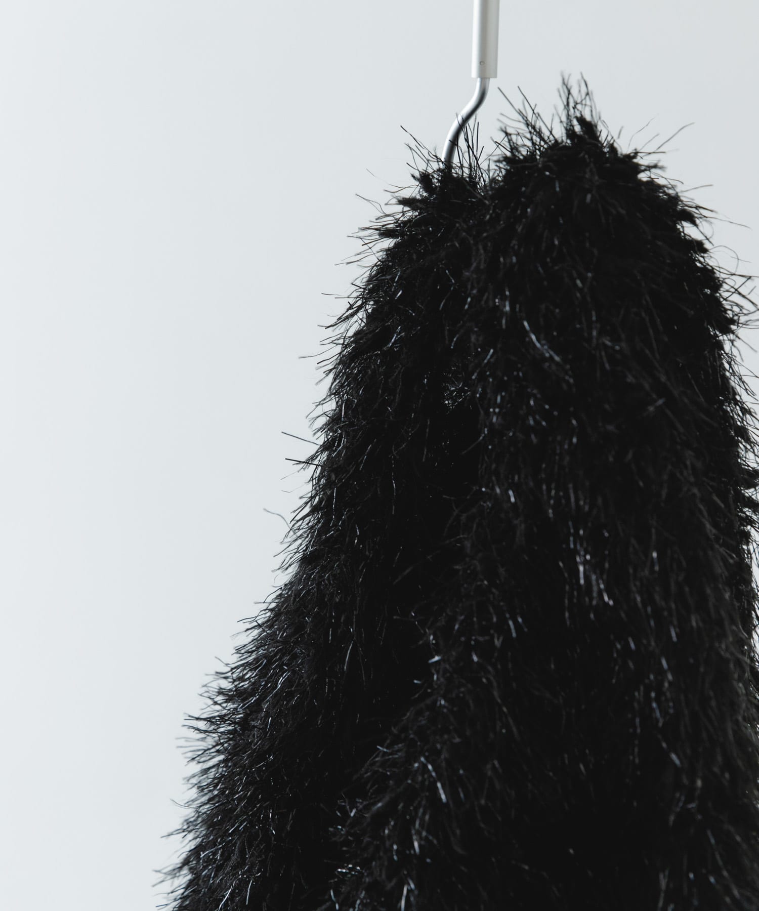 ラメシャギーショッパー BLACK one