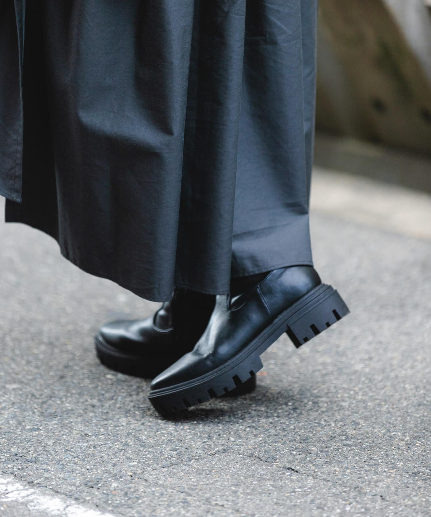 5cmストレッチブーツ BLACK 37
