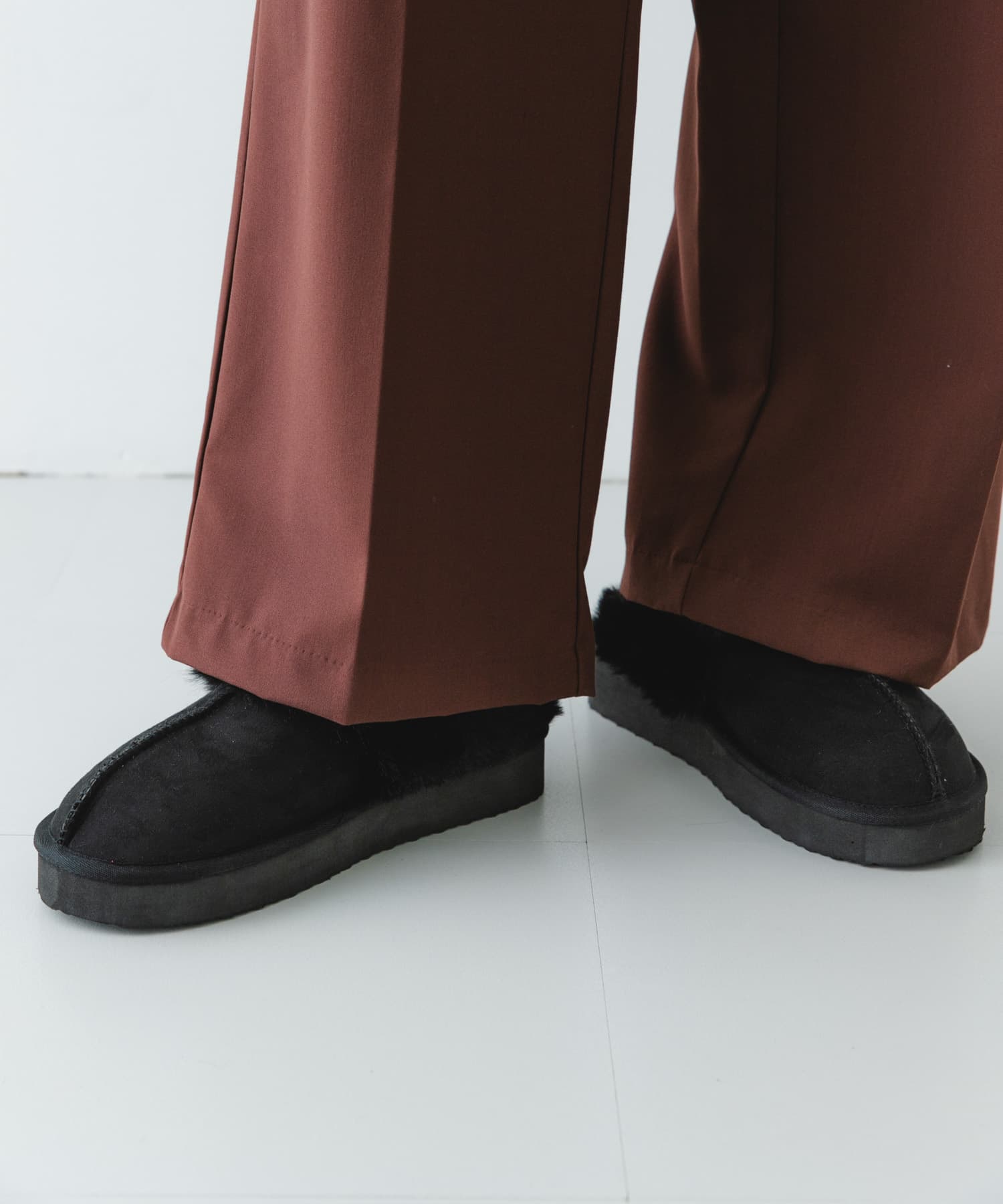 フラッフィスリッパ BLACK 38