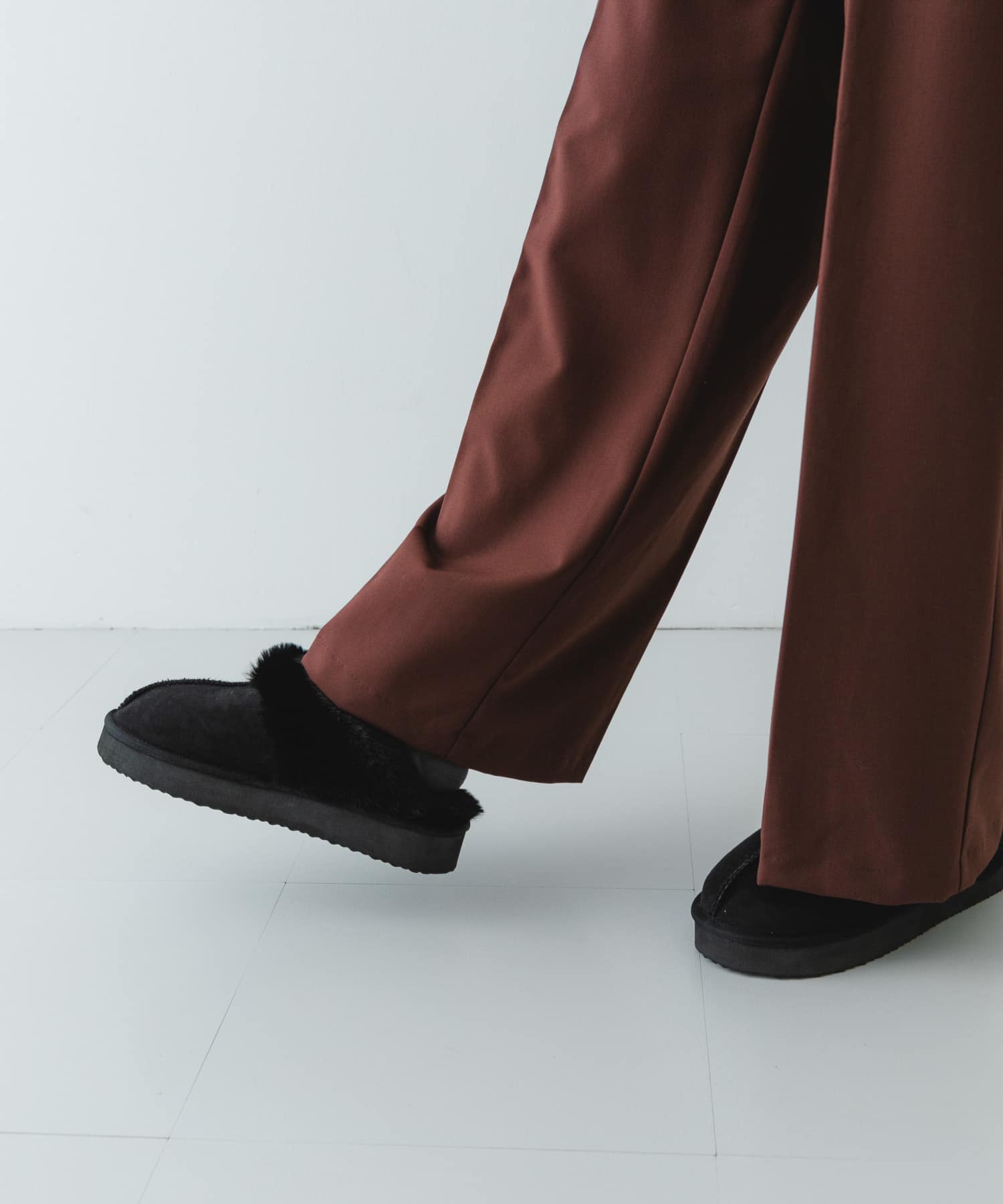 フラッフィスリッパ BLACK 38