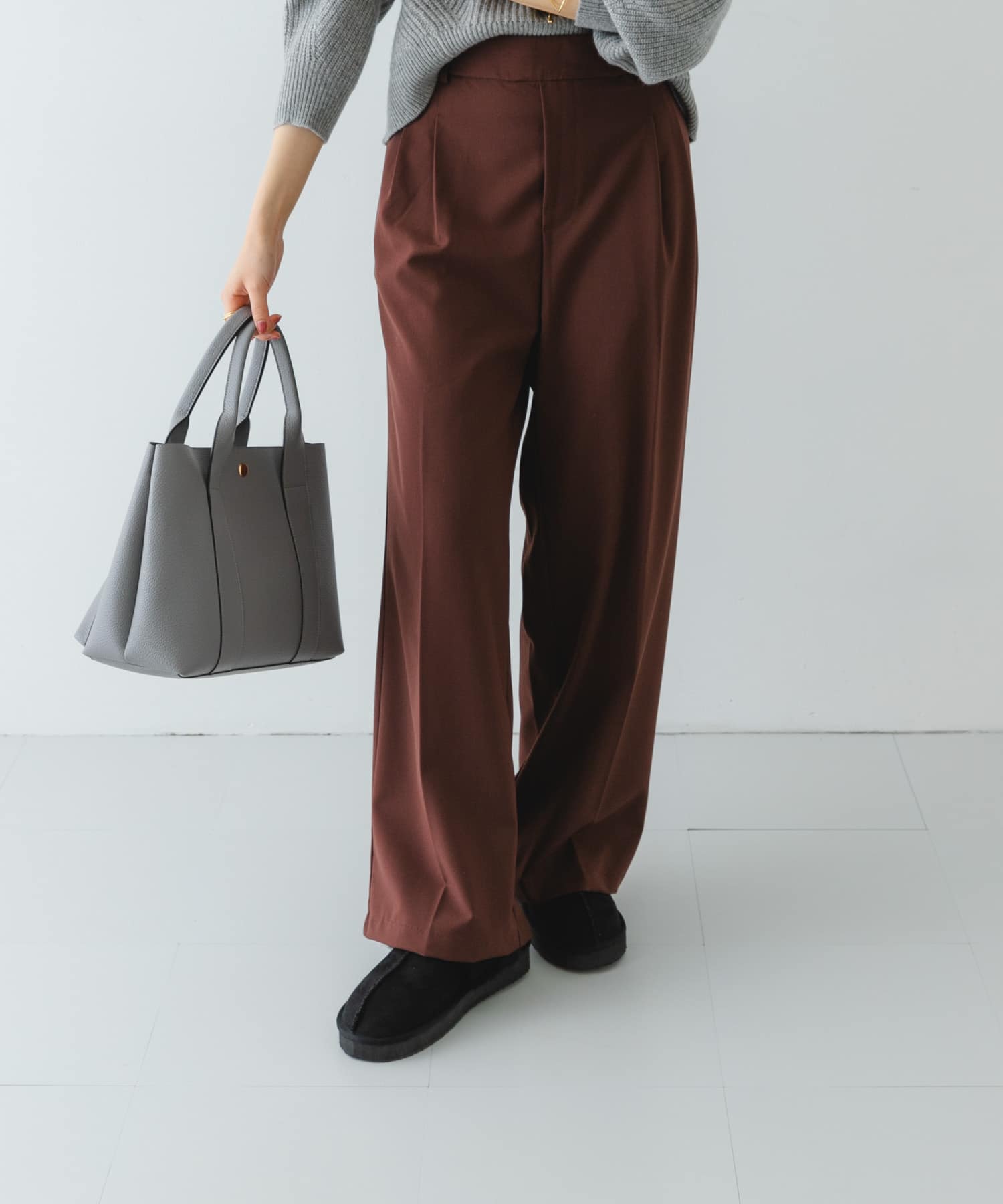 フラッフィスリッパ BLACK 38