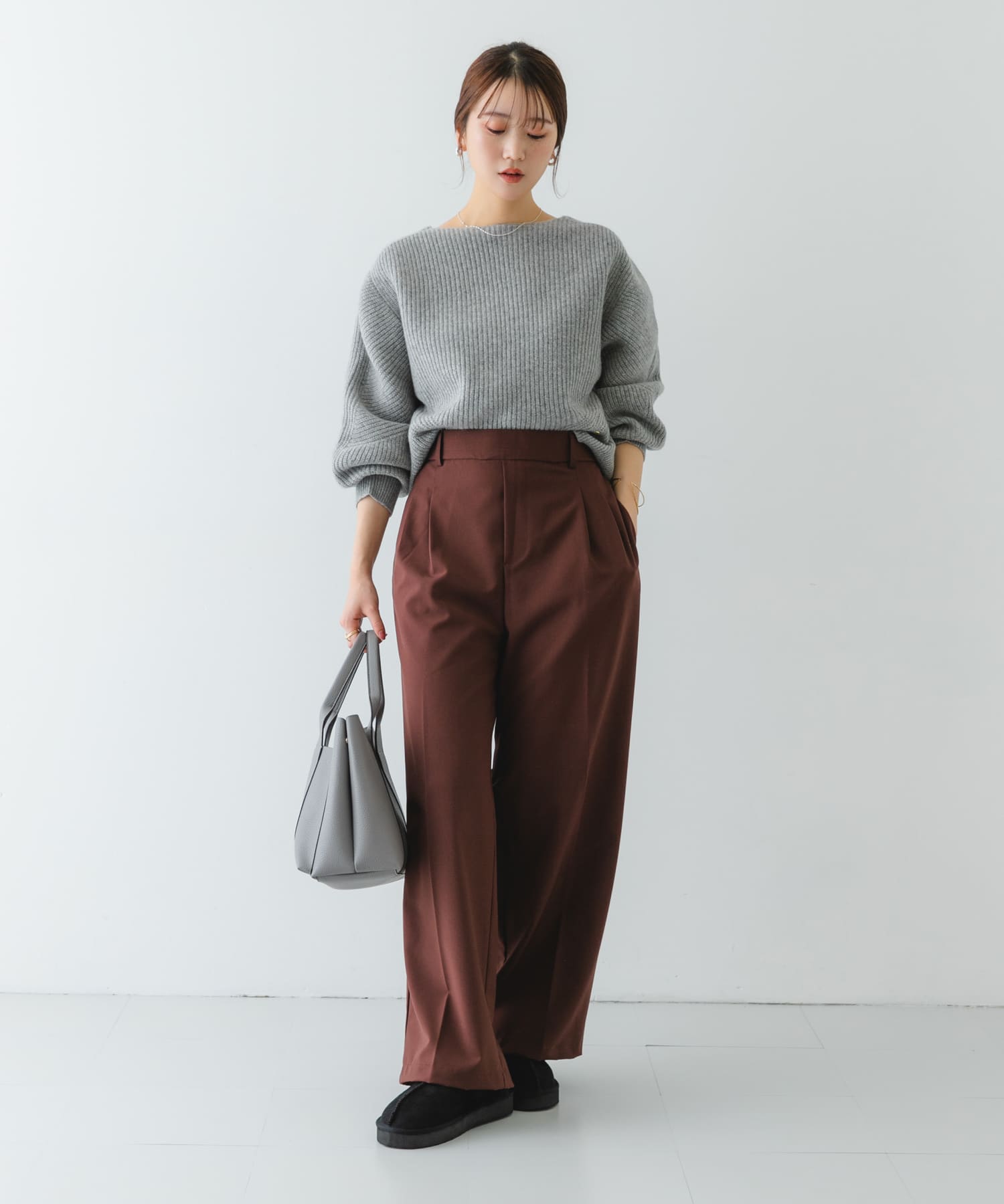 フラッフィスリッパ BLACK 37