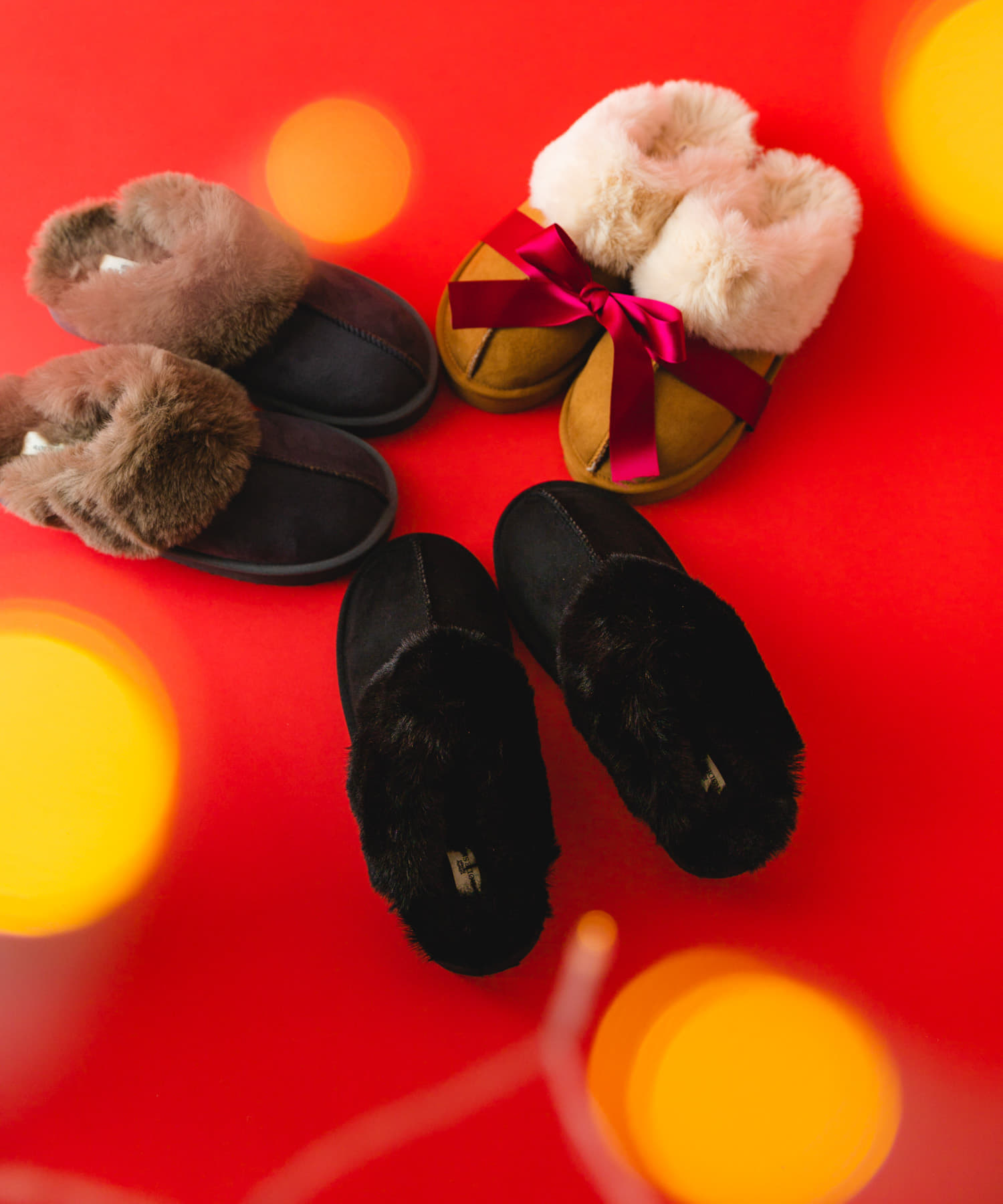 フラッフィスリッパ BLACK 38