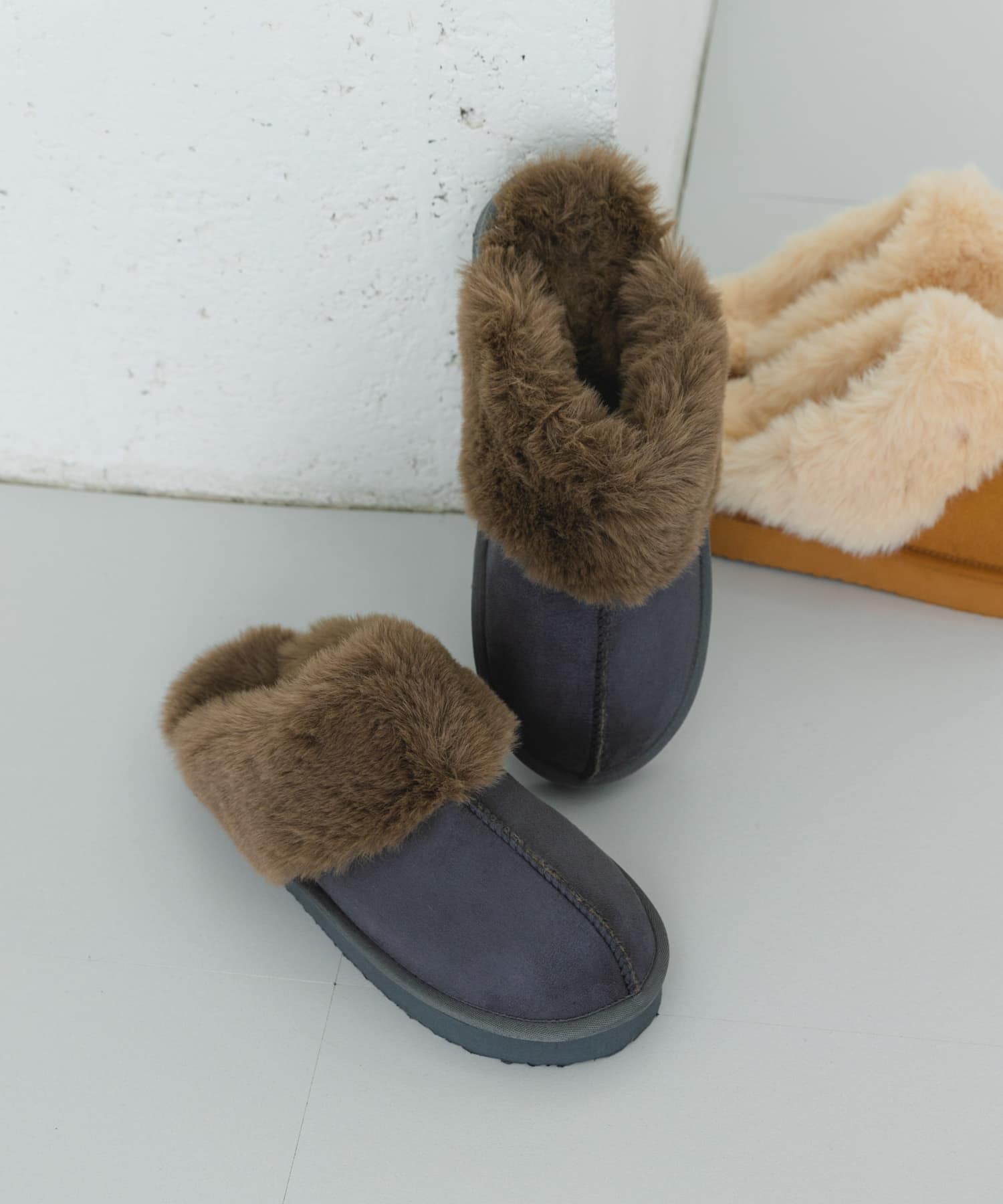 フラッフィスリッパ GRAY 37