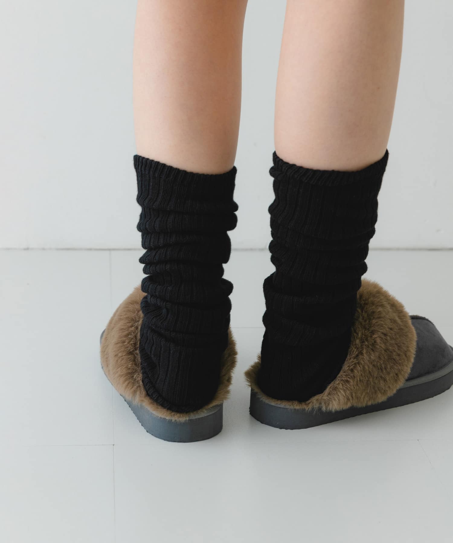 フラッフィスリッパ GRAY 37