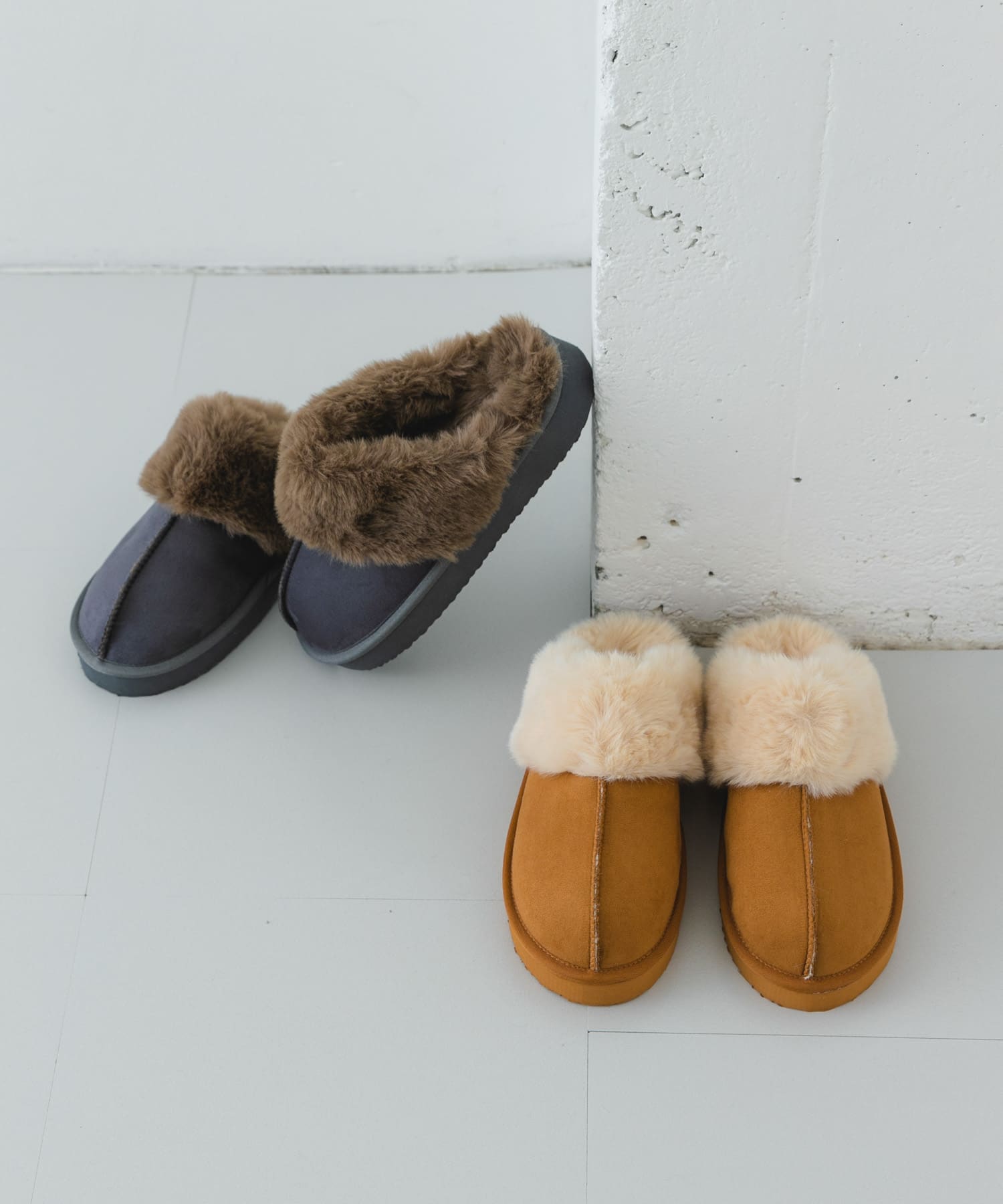 フラッフィスリッパ GRAY 38