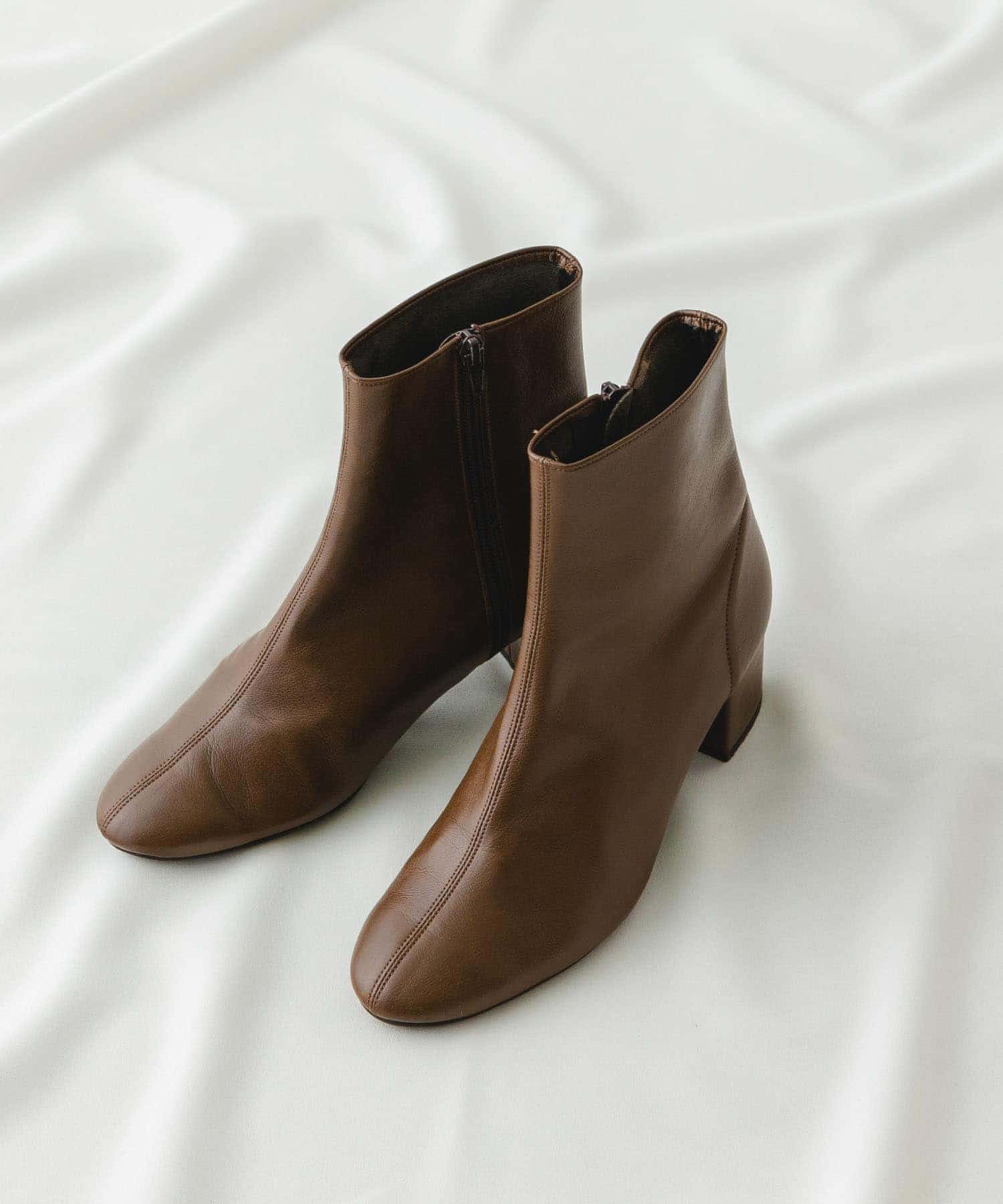 『MADE IN JAPAN』EMELINA プレーンブーツ BROWN 36