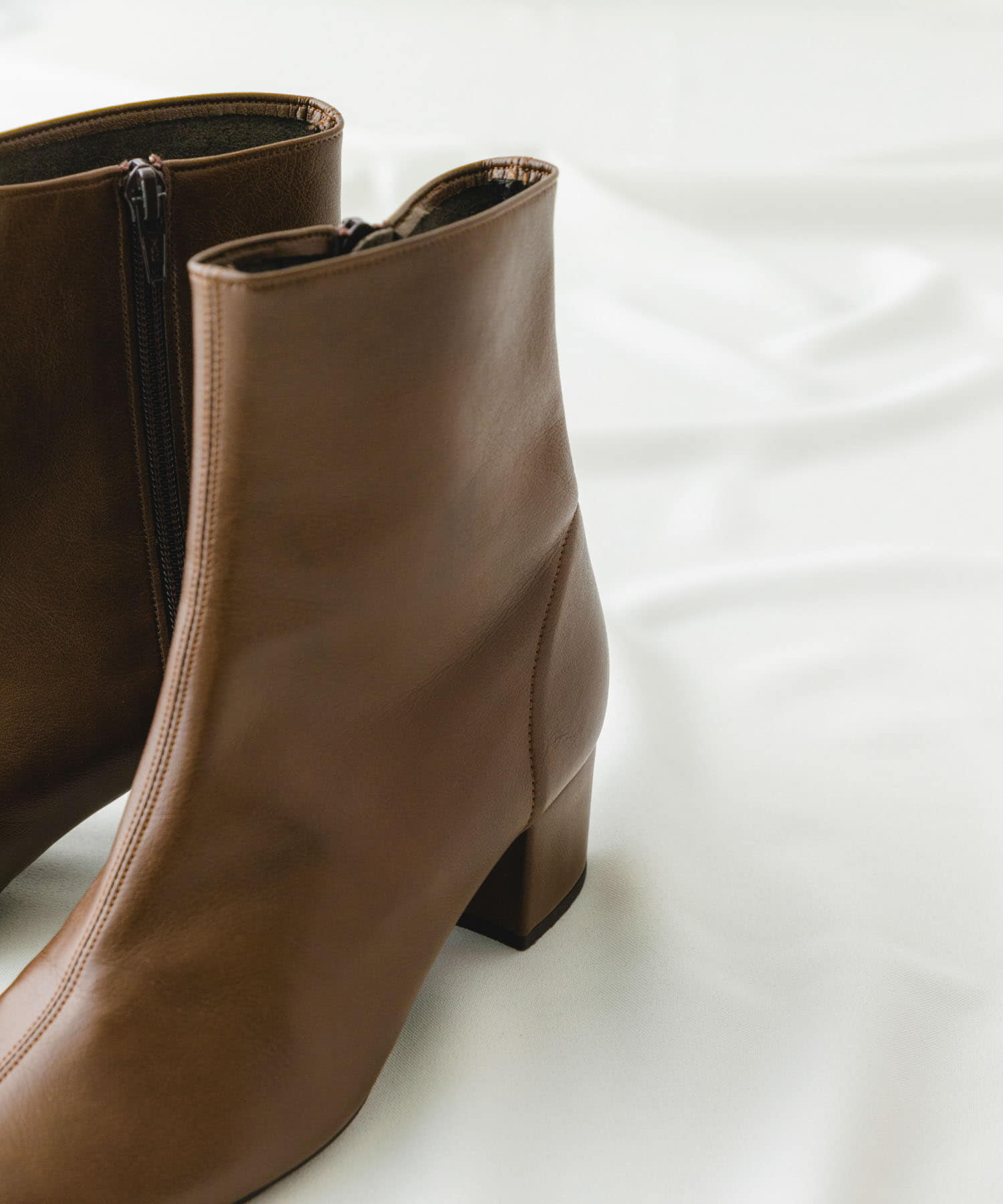 『MADE IN JAPAN』EMELINA プレーンブーツ BROWN 36