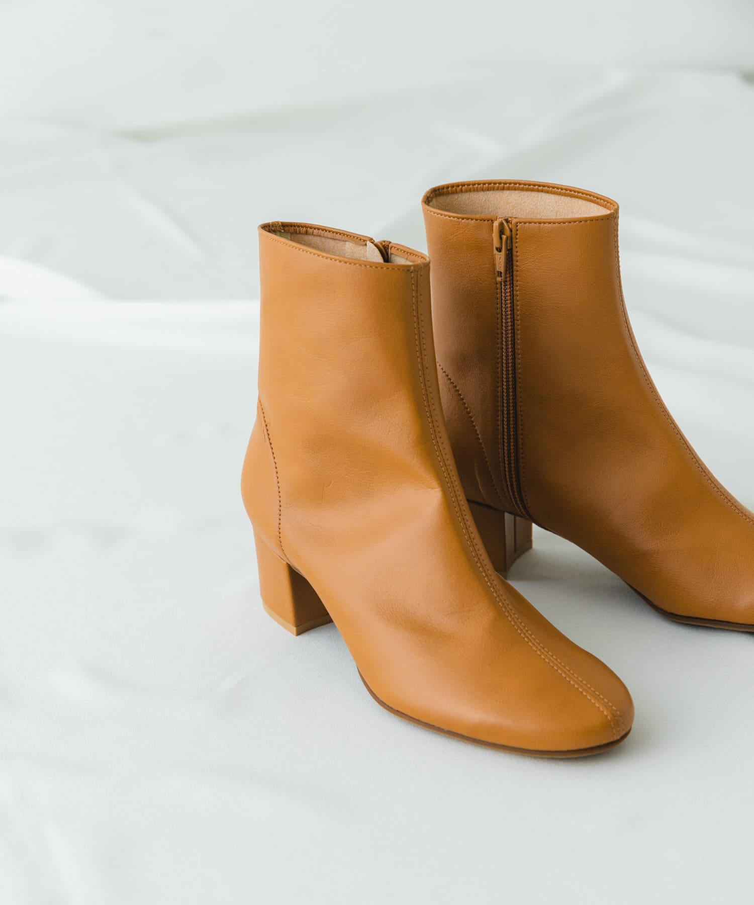 『MADE IN JAPAN』EMELINA プレーンブーツ LIGHTCAMEL 36