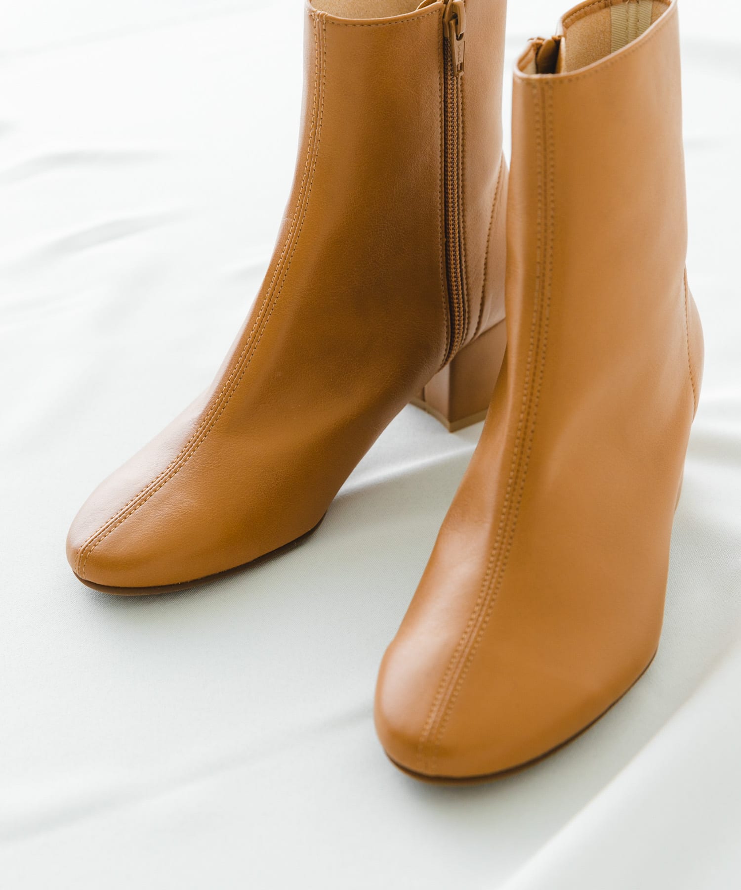『MADE IN JAPAN』EMELINA プレーンブーツ LIGHTCAMEL 36