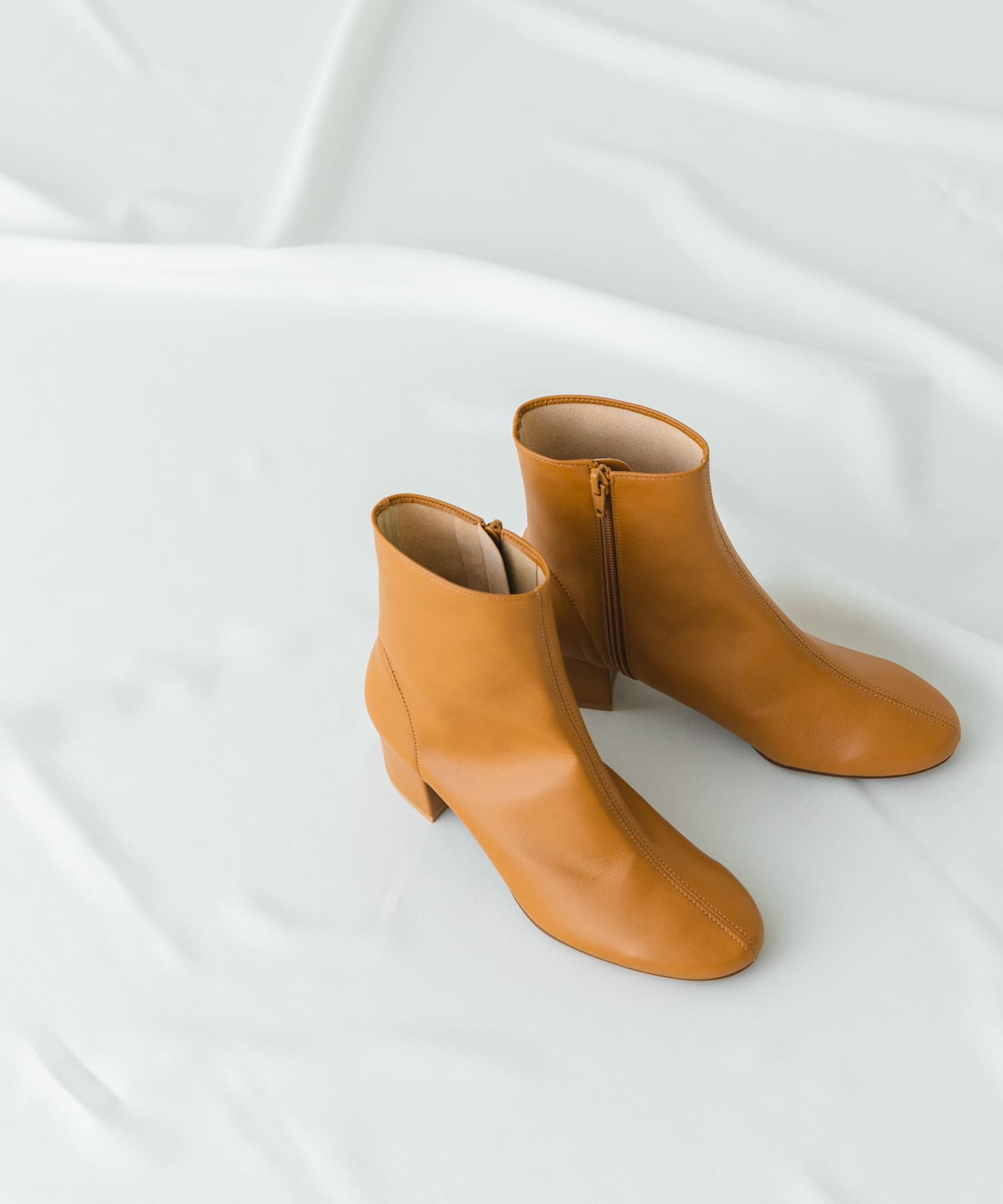 『MADE IN JAPAN』EMELINA プレーンブーツ LIGHTCAMEL 36