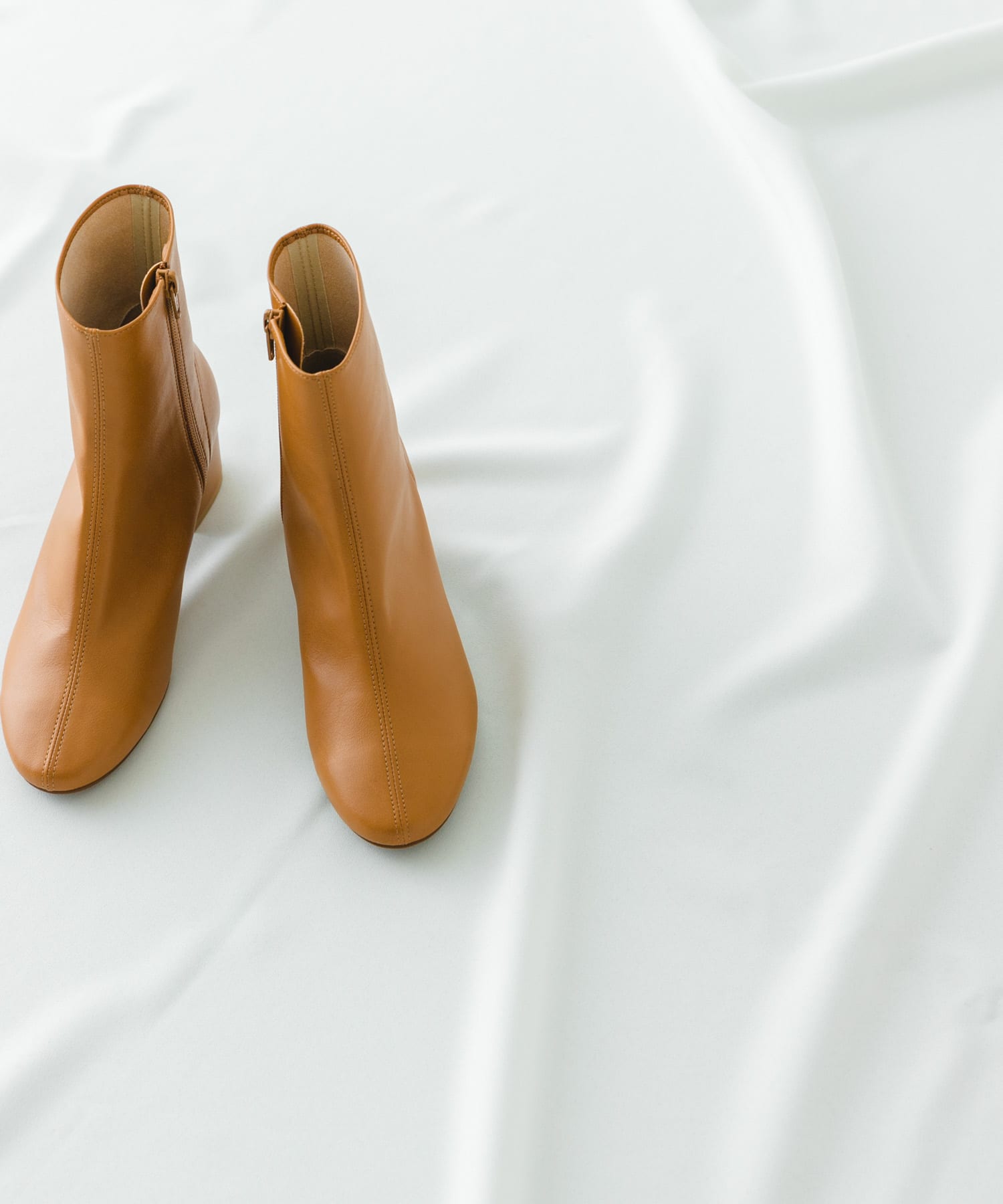 『MADE IN JAPAN』EMELINA プレーンブーツ LIGHTCAMEL 36