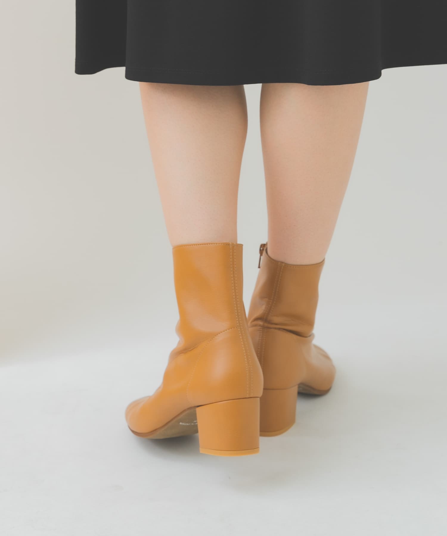 『MADE IN JAPAN』EMELINA プレーンブーツ LIGHTCAMEL 37