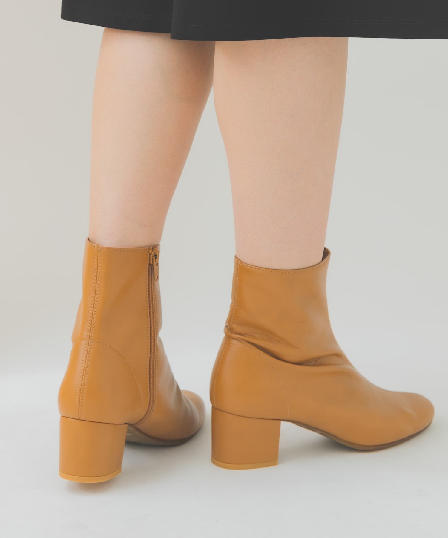 『MADE IN JAPAN』EMELINA プレーンブーツ LIGHTCAMEL 37
