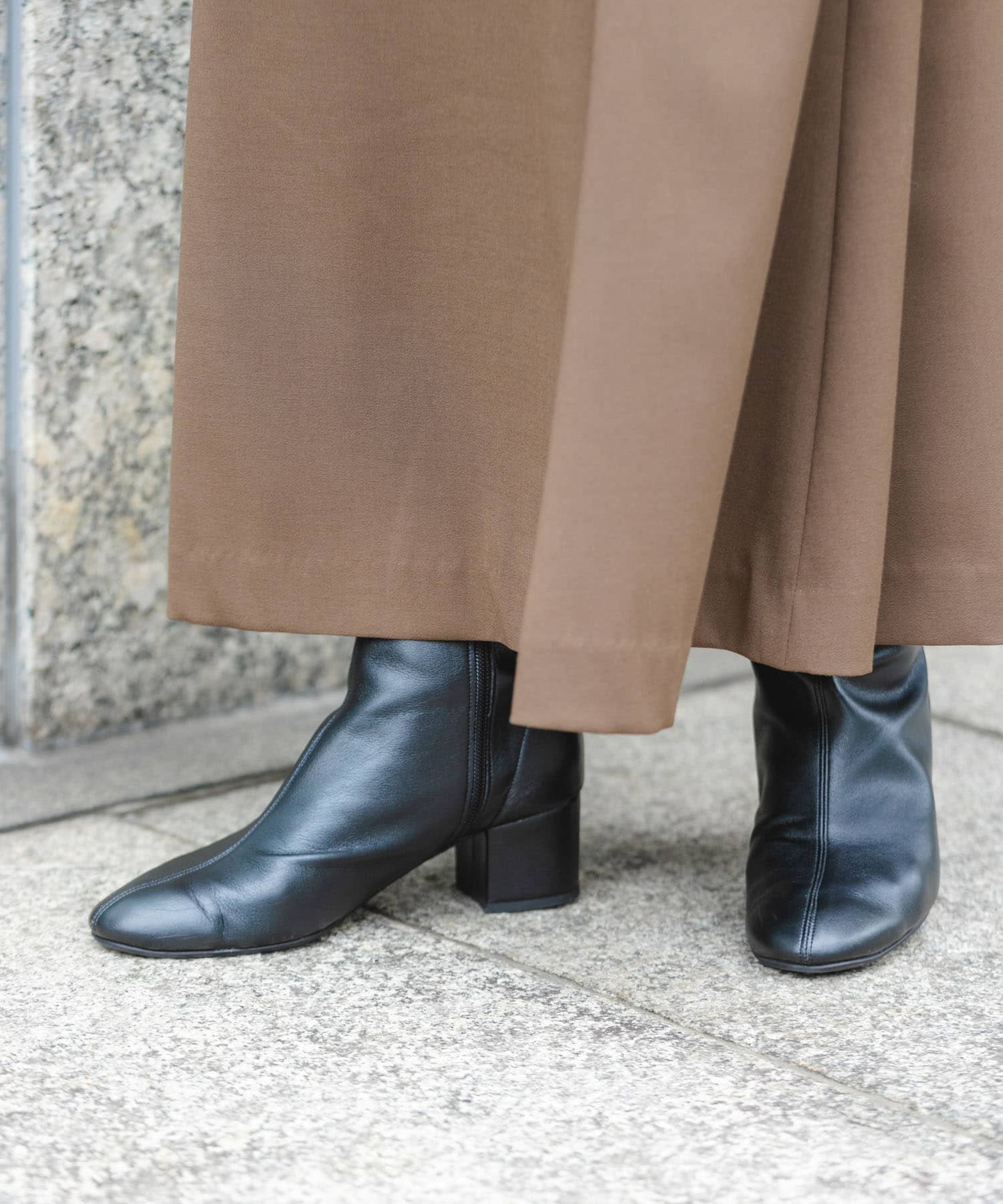 『MADE IN JAPAN』EMELINA プレーンブーツ BLACK 36