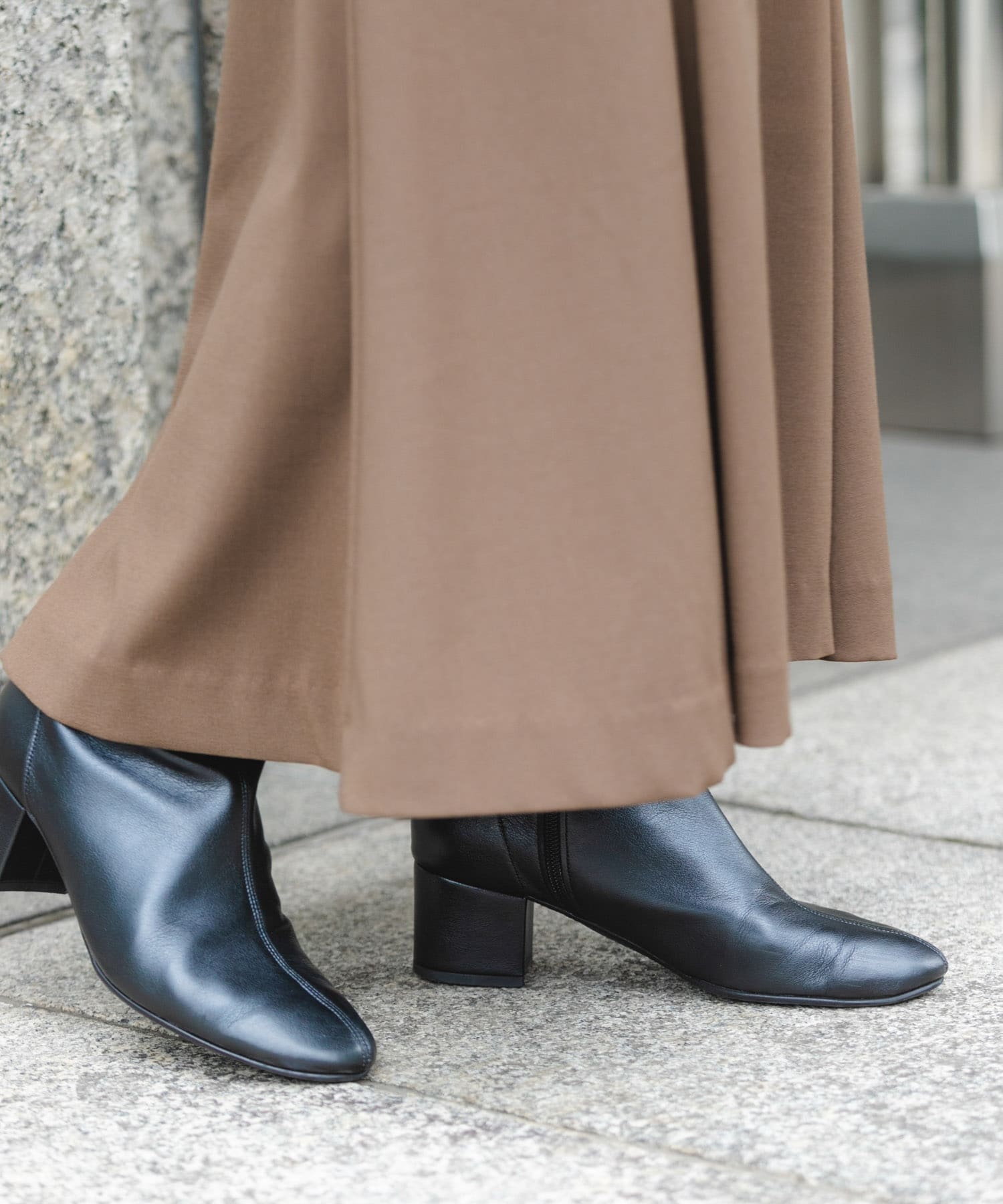 『MADE IN JAPAN』EMELINA プレーンブーツ BLACK 36