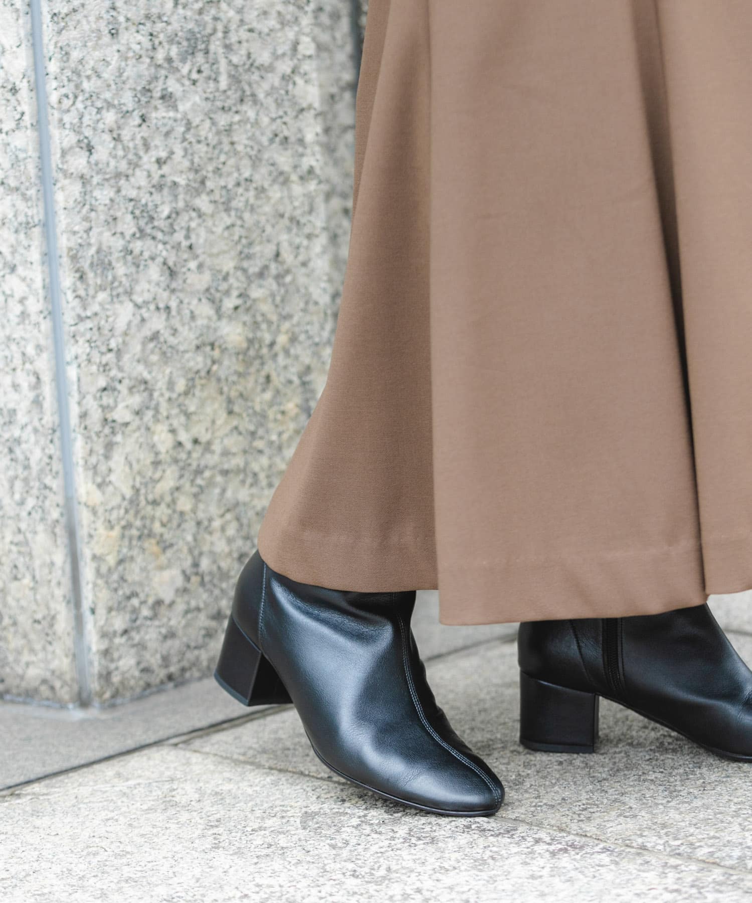 『MADE IN JAPAN』EMELINA プレーンブーツ BLACK 36