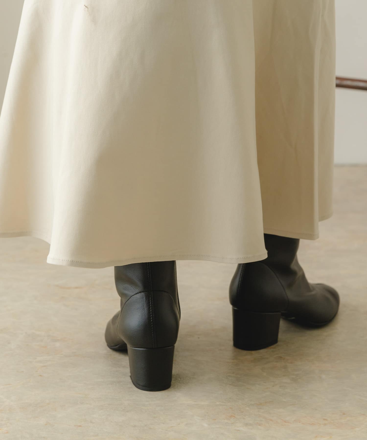『MADE IN JAPAN』EMELINA プレーンブーツ BLACK 37