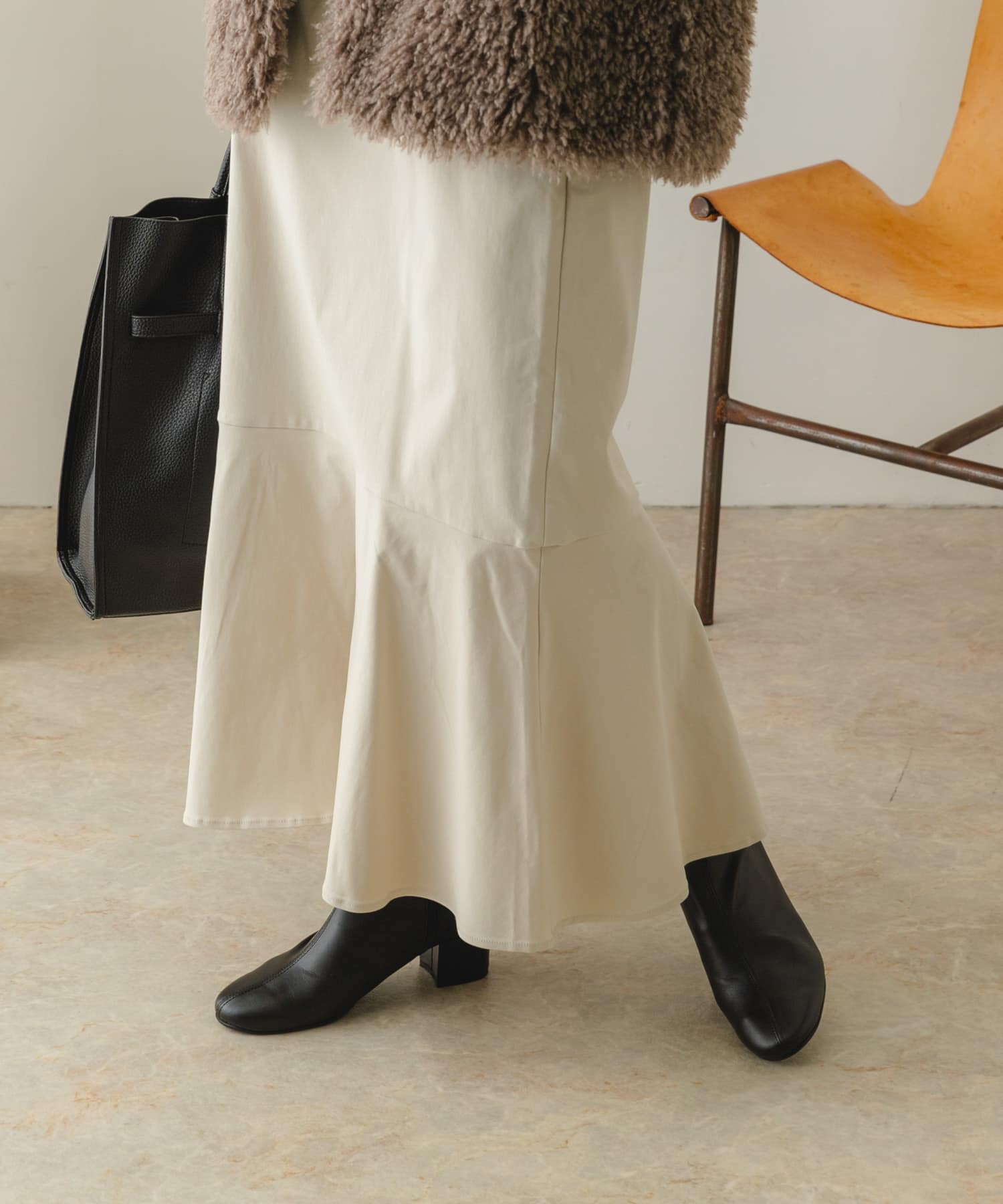 『MADE IN JAPAN』EMELINA プレーンブーツ BLACK 37
