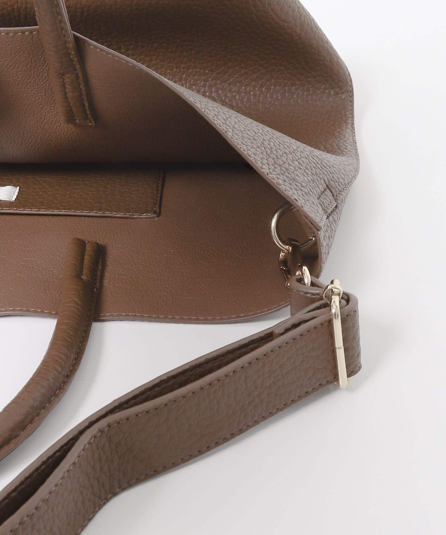 タッセル軽量2WAYシンプルトートバッグ CHOCO one