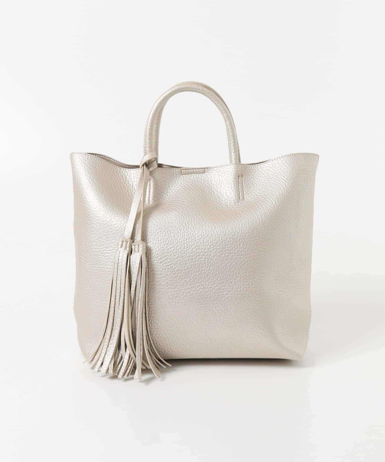 タッセル軽量2WAYシンプルトートバッグ GOLD one