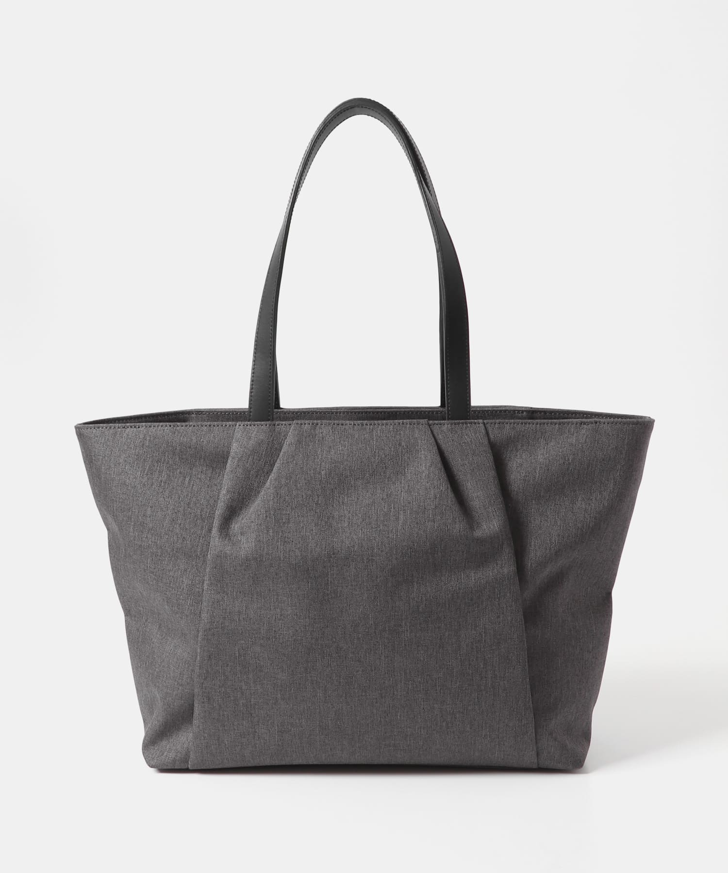 撥水タックトートバッグ CHARCOAL one