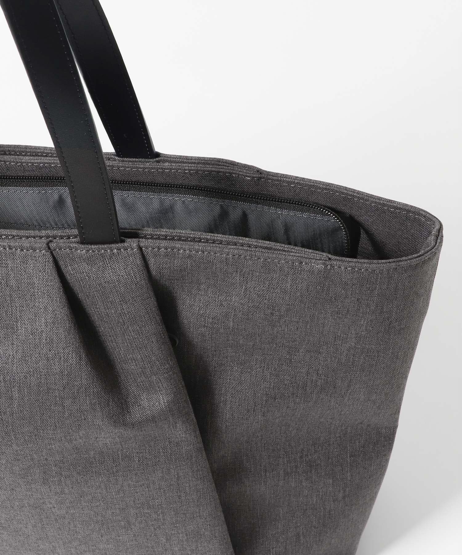 撥水タックトートバッグ CHARCOAL one