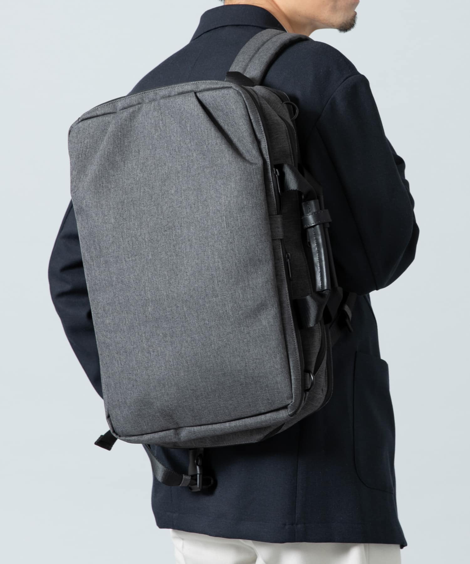 撥水タック3WAYリュックサック CHARCOAL one