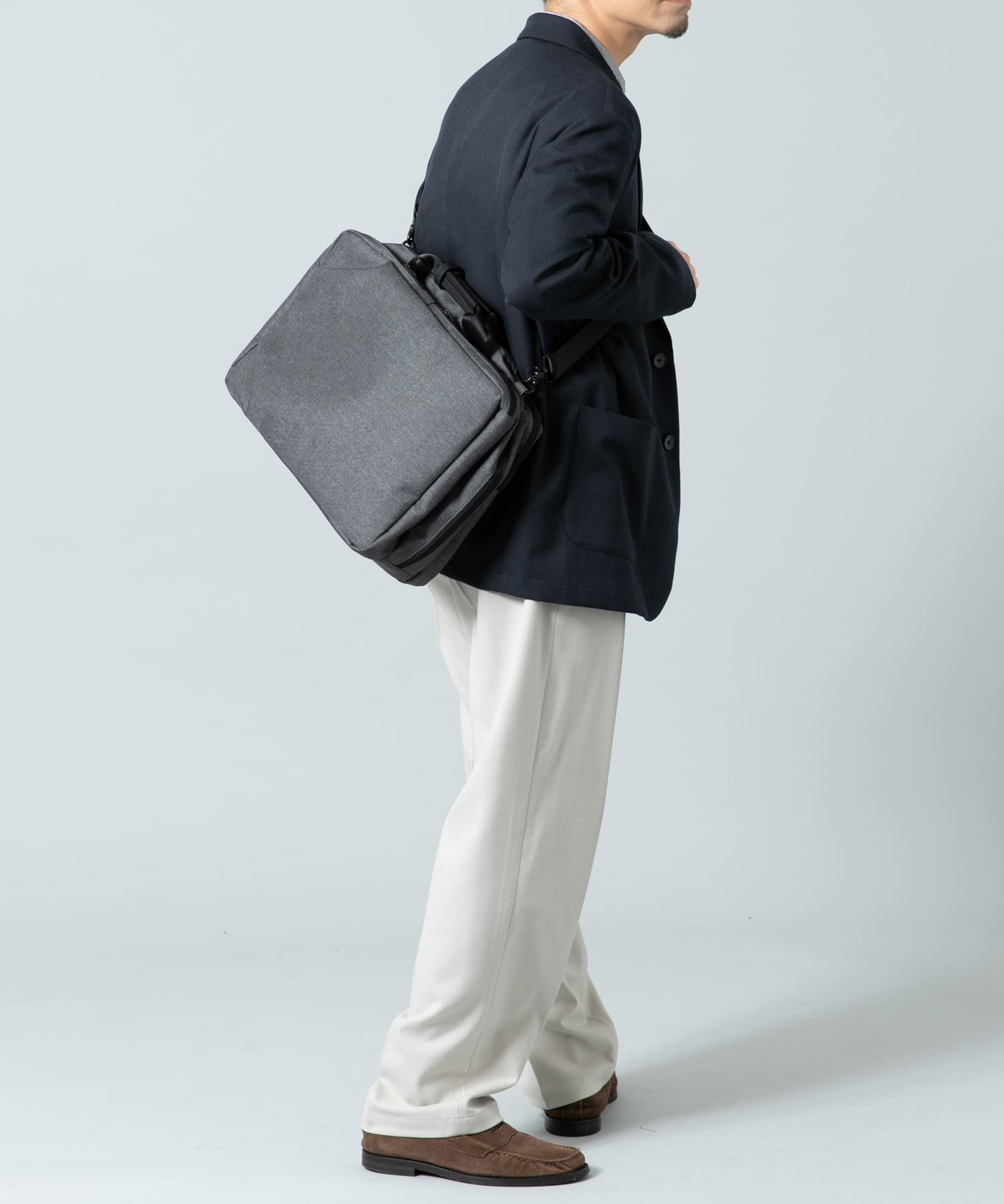 撥水タック3WAYリュックサック CHARCOAL one