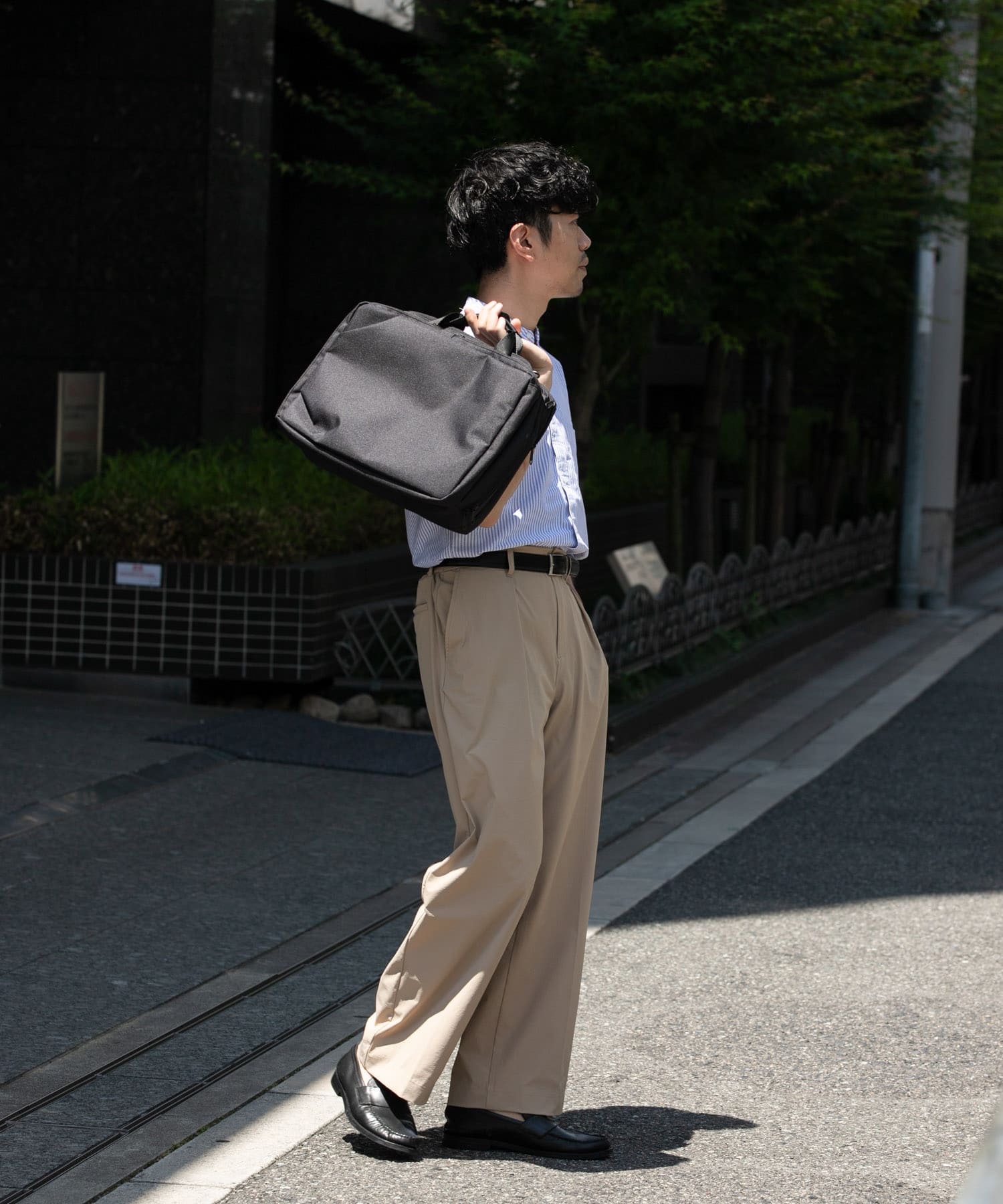 撥水タック3WAYリュックサック BLACK one