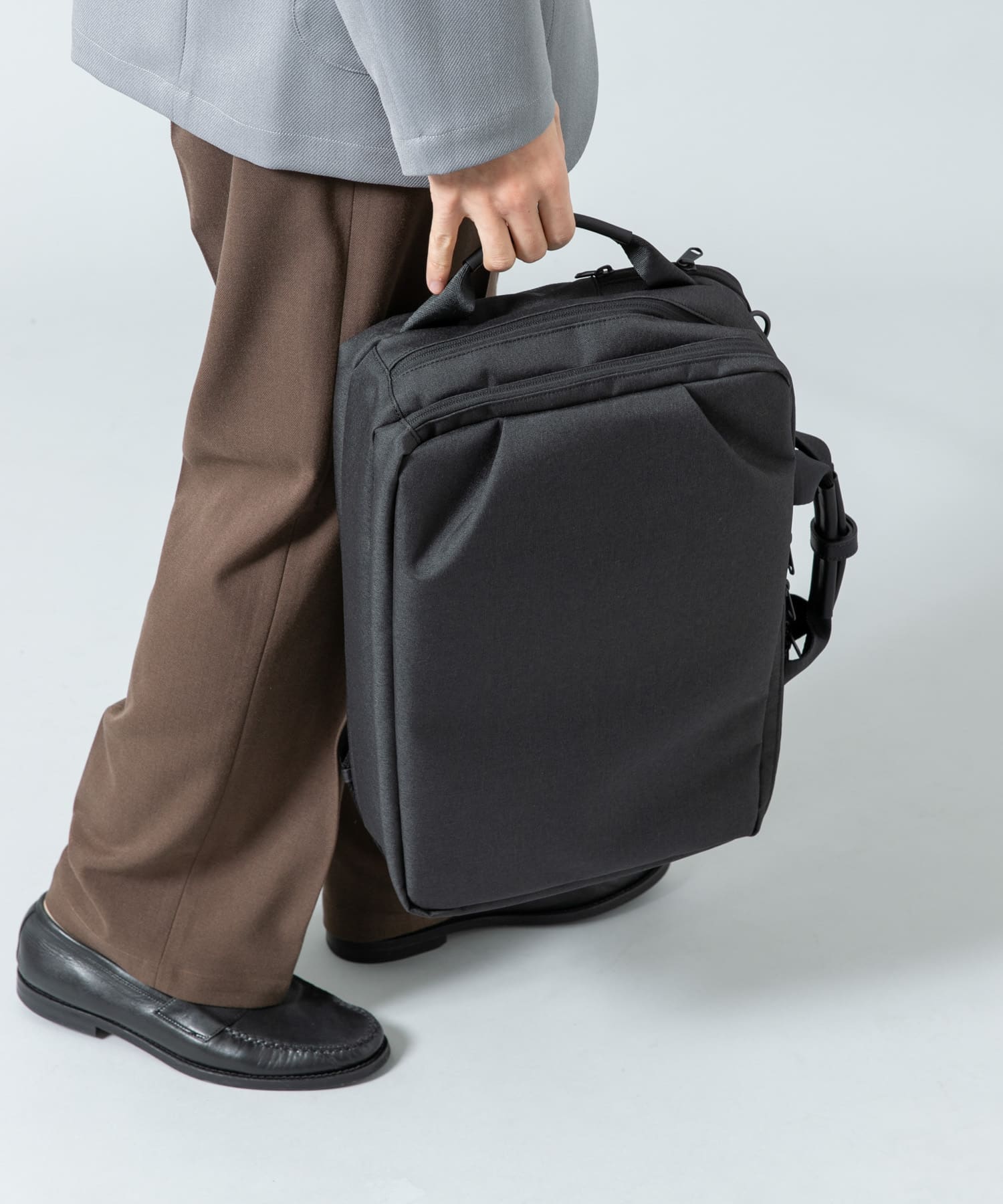 撥水タック3WAYリュックサック BLACK one