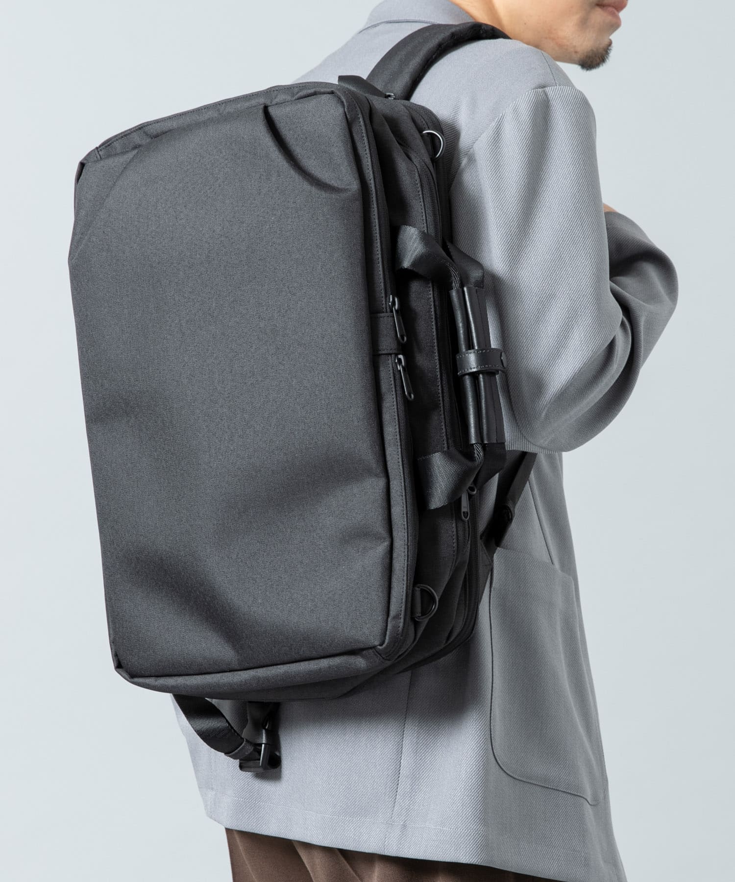 撥水タック3WAYリュックサック BLACK one