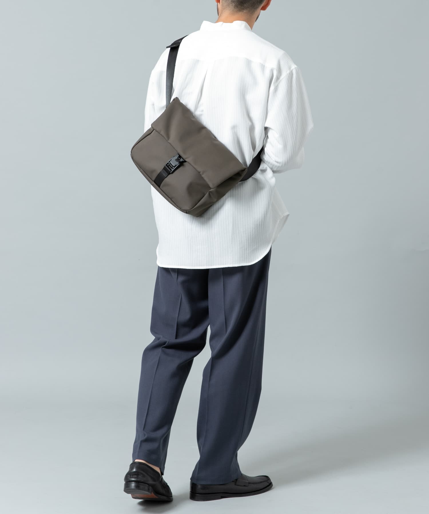 撥水フィドロックミニショルダーバッグ KHAKI one